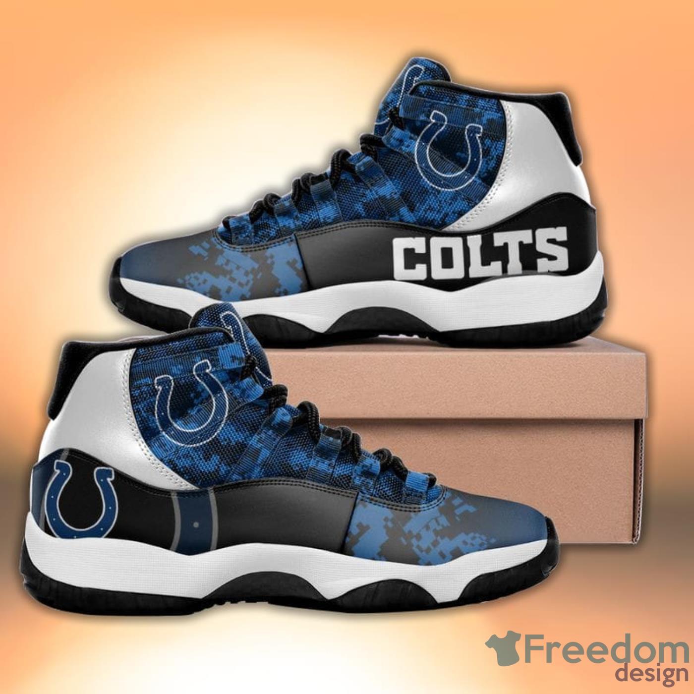 Detroit Lions Air Jordan Hightop Shoes - Freedomdesign