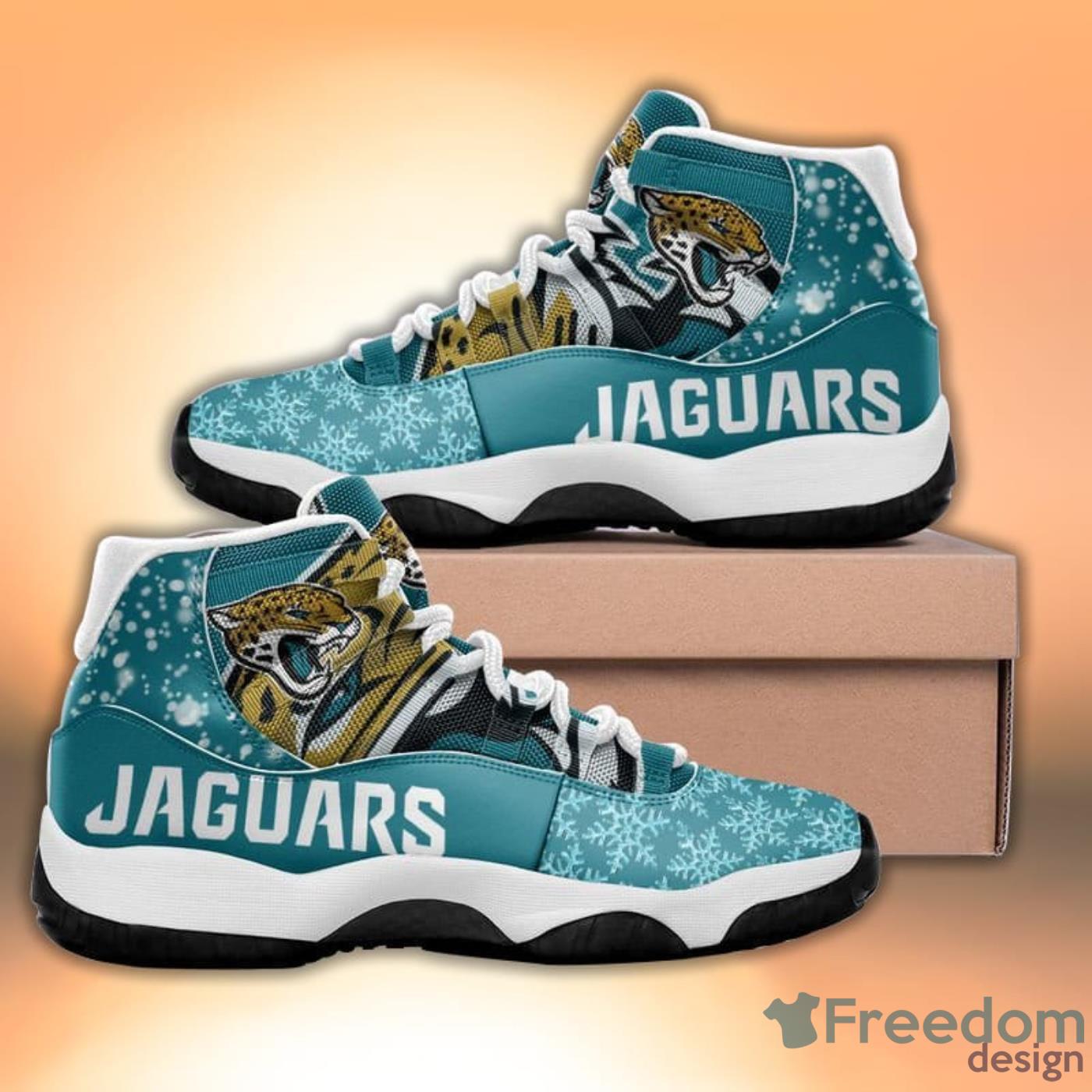 Jacksonville Jaguars Air Jordan 13 Sneakers Shoes For Fans