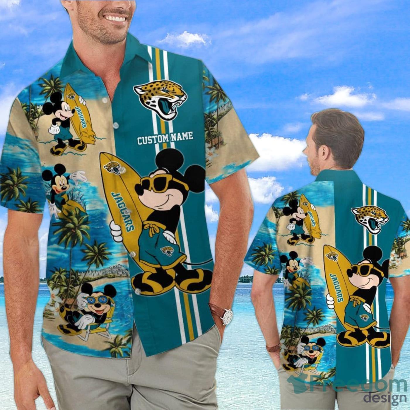 Jacksonville Jaguars Custom Name Hawaiian Shirt