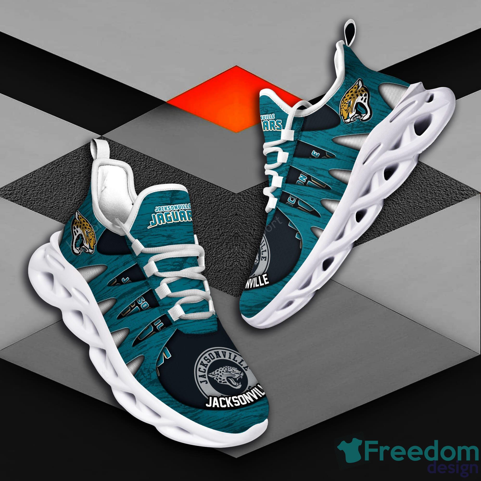 Jacksonville Jaguars Nfl Green Max Soul Sneakers Sport Shoes - Freedomdesign