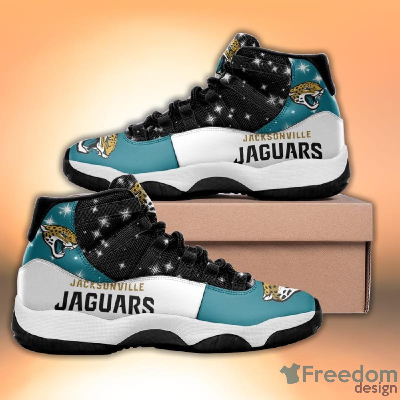 Jacksonville Jaguars Diamond Pattern Style Sneaker Air Jordan 11 Shoes