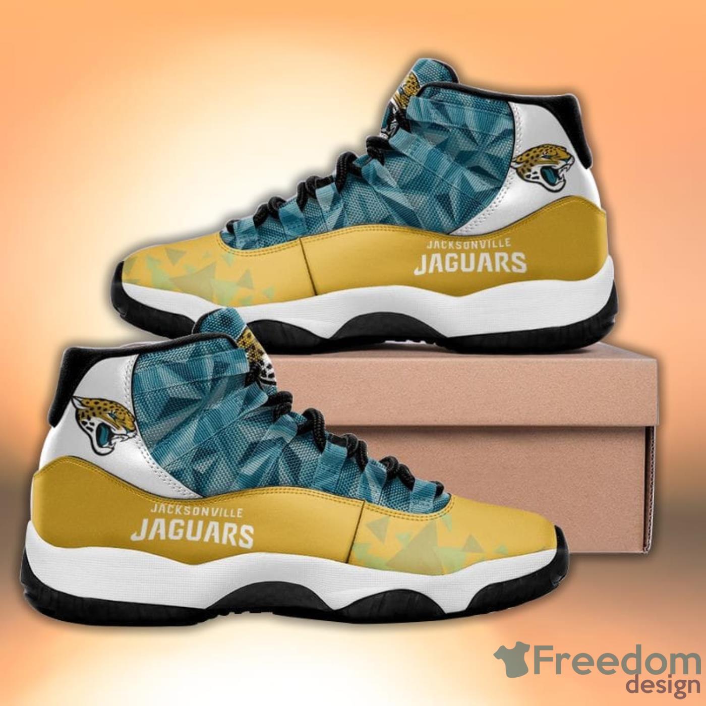 NFL Jacksonville Jaguars Nike Air Force 1 Shoes Style 2