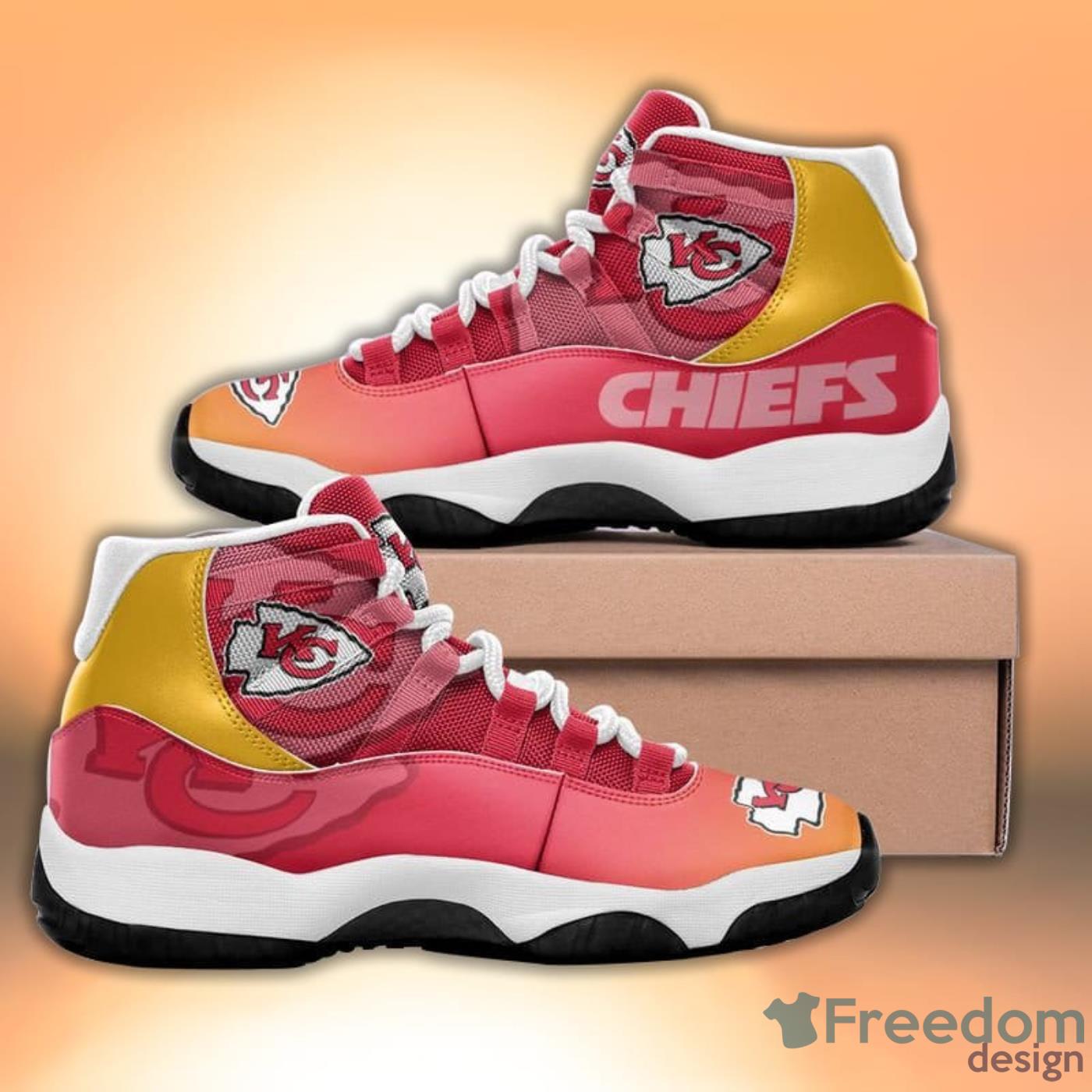 Kansas City Chiefs Air Jordan 13 Sneakers Nfl Custom Sport Shoes -  Freedomdesign