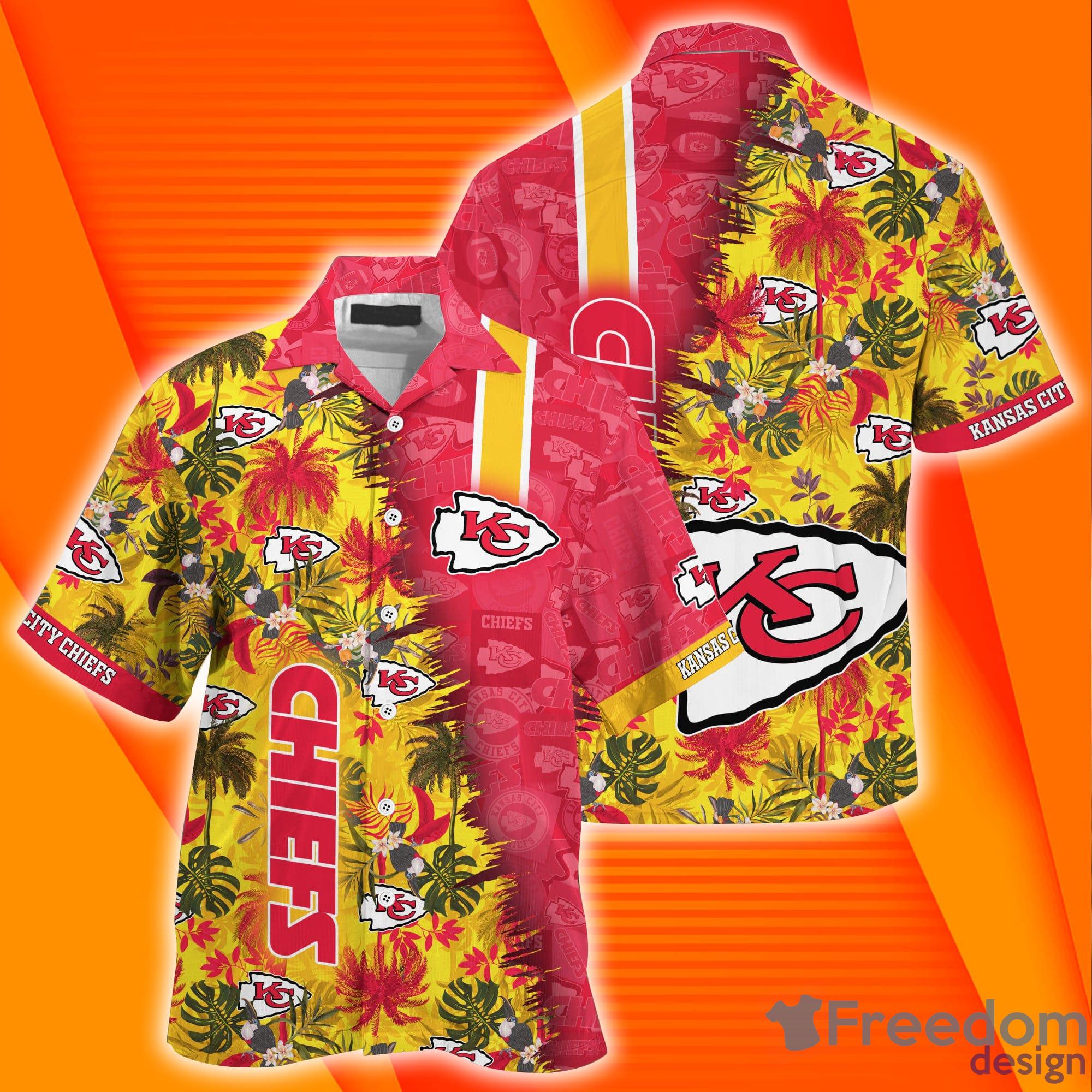 Nfl Kansas City Chiefs Fabric Combo Hawaiian Shirt And Short - Freedomdesign