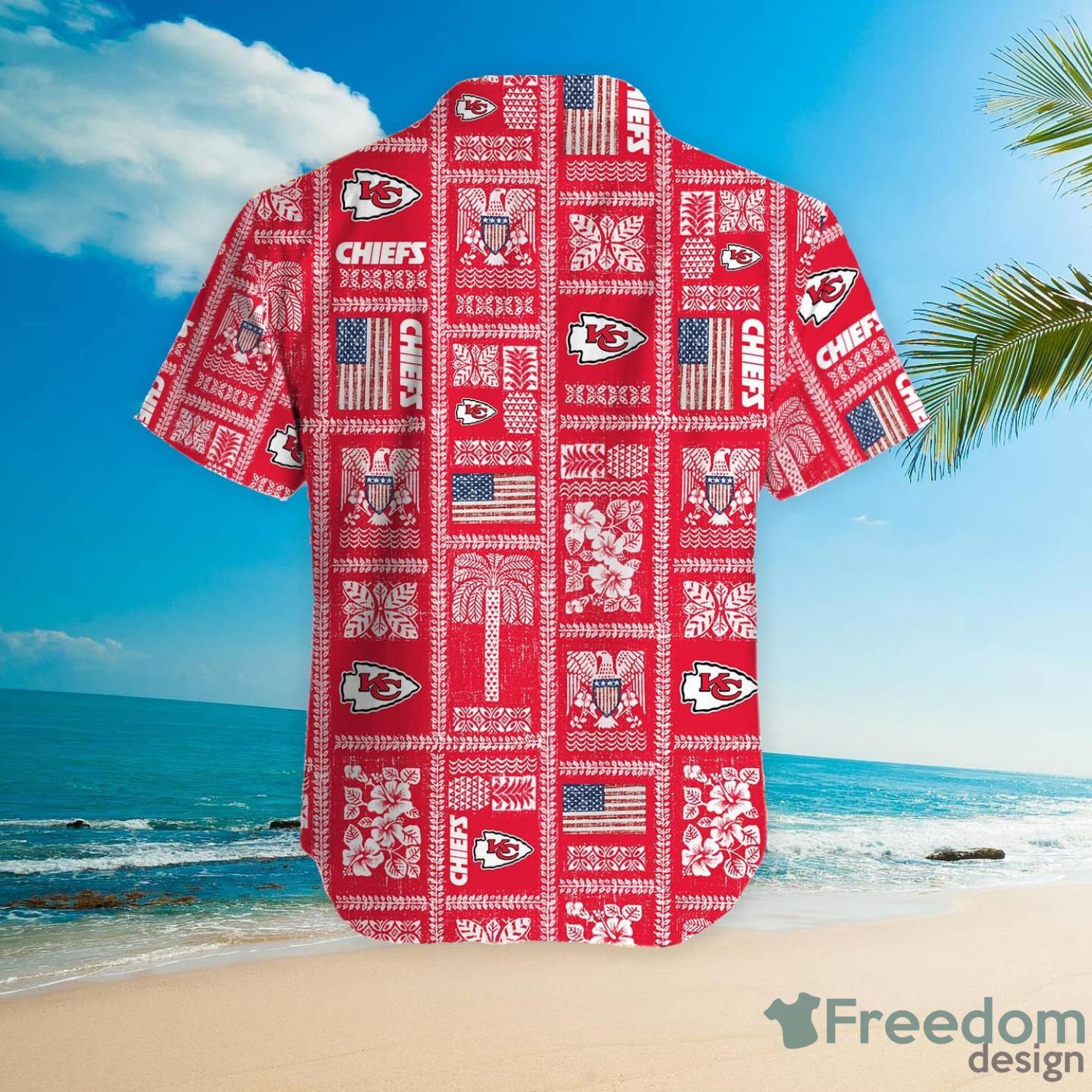 Kansas City Chiefs Hawaiian Shirt And Short - Freedomdesign