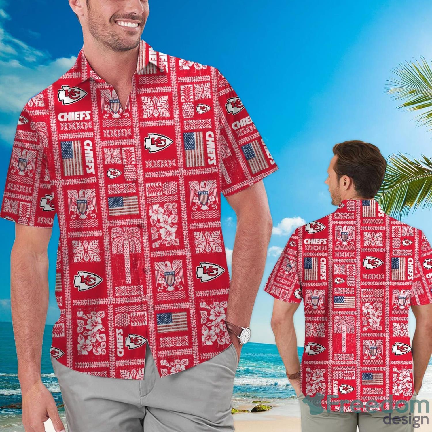 Kansas City Chiefs Cute Skeleton Pattern Hawaii Shirt and Shorts