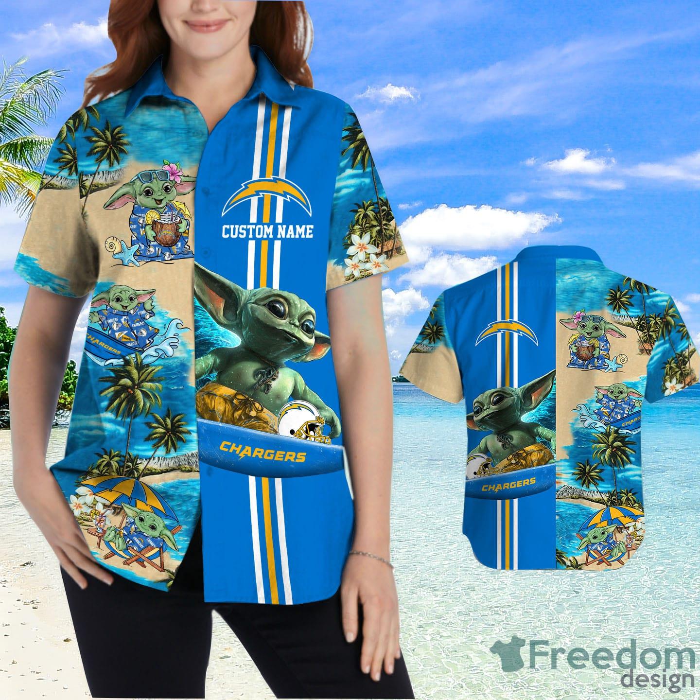 Los Angeles Chargers NFL Custom Name Hawaiian Shirt For Men And Women Fan -  Freedomdesign