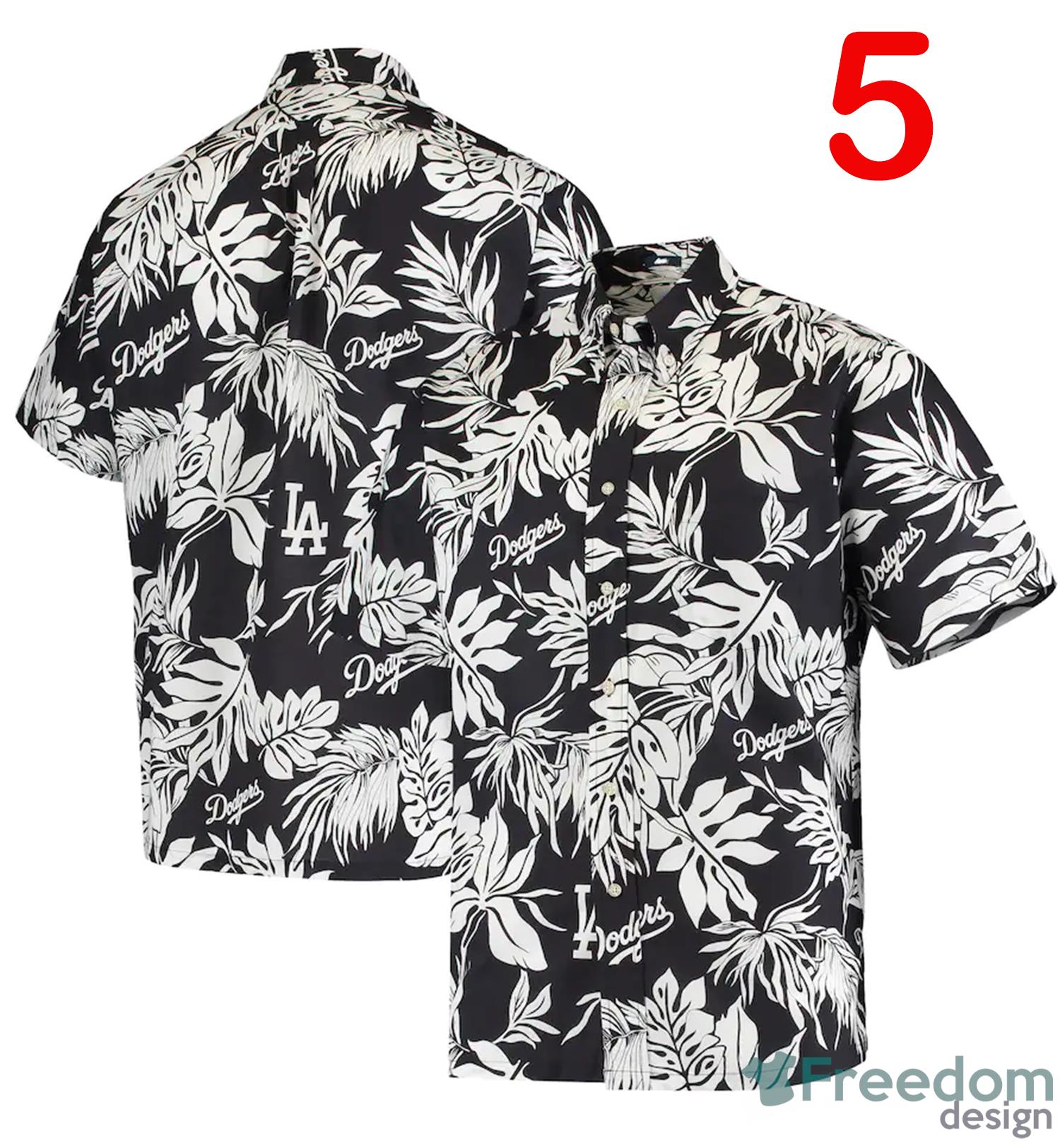 Los Angeles Dodgers Big Logo MLB Fans Hawaiian Shirt - Freedomdesign