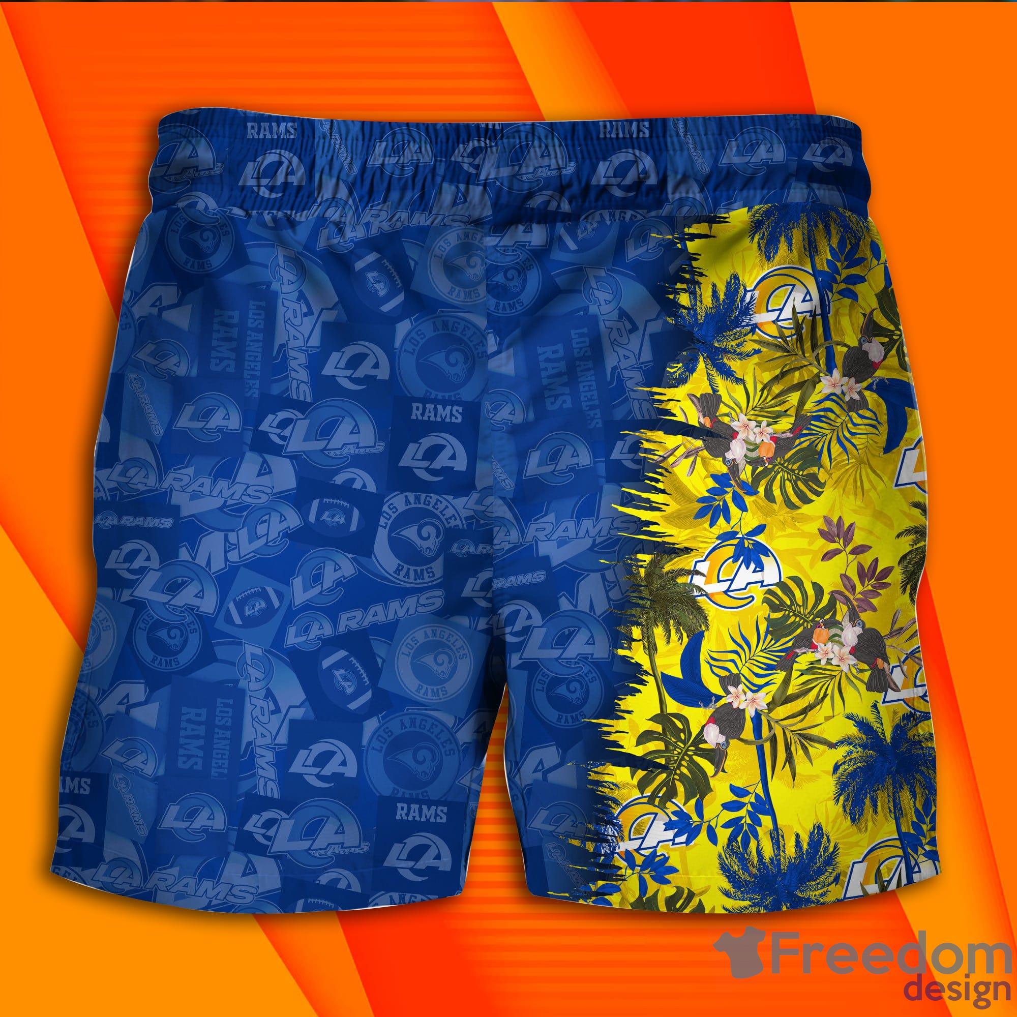 Los Angeles Rams NFL And Tropical Combo Summer Hawaiian Shirt And Pants Product Photo 5 Los Angeles Rams NFL And Tropical Combo Summer Hawaiian Shirt And Pants Product Photo 5