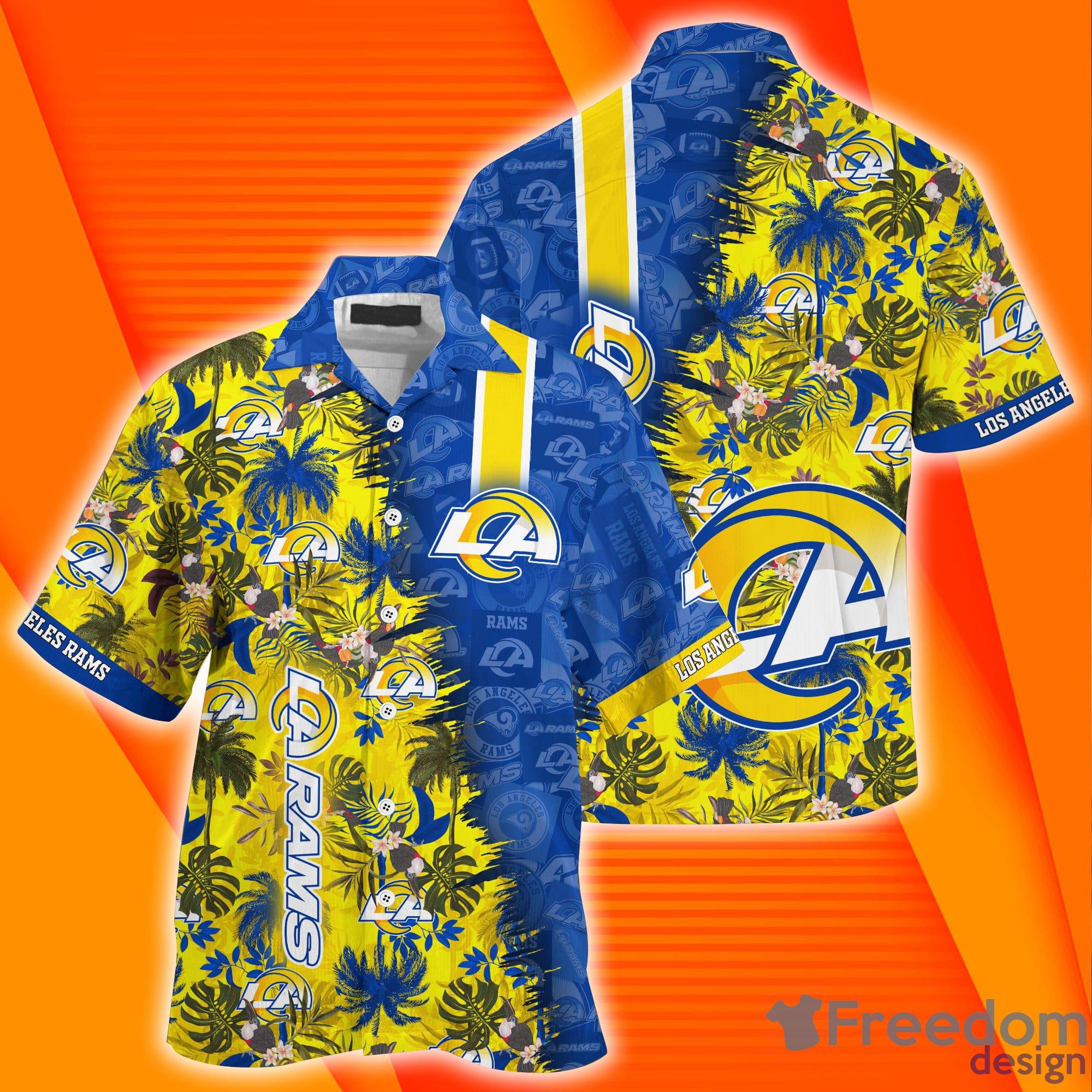 Los Angeles Rams NFL And Tropical Combo Summer Hawaiian Shirt And Pants -  Freedomdesign