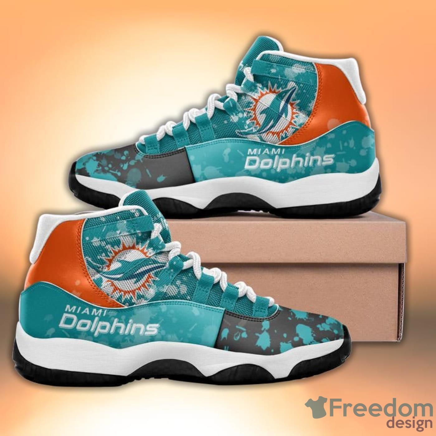 Miami Dolphins Sneaker Air Jordan Hightop Shoes