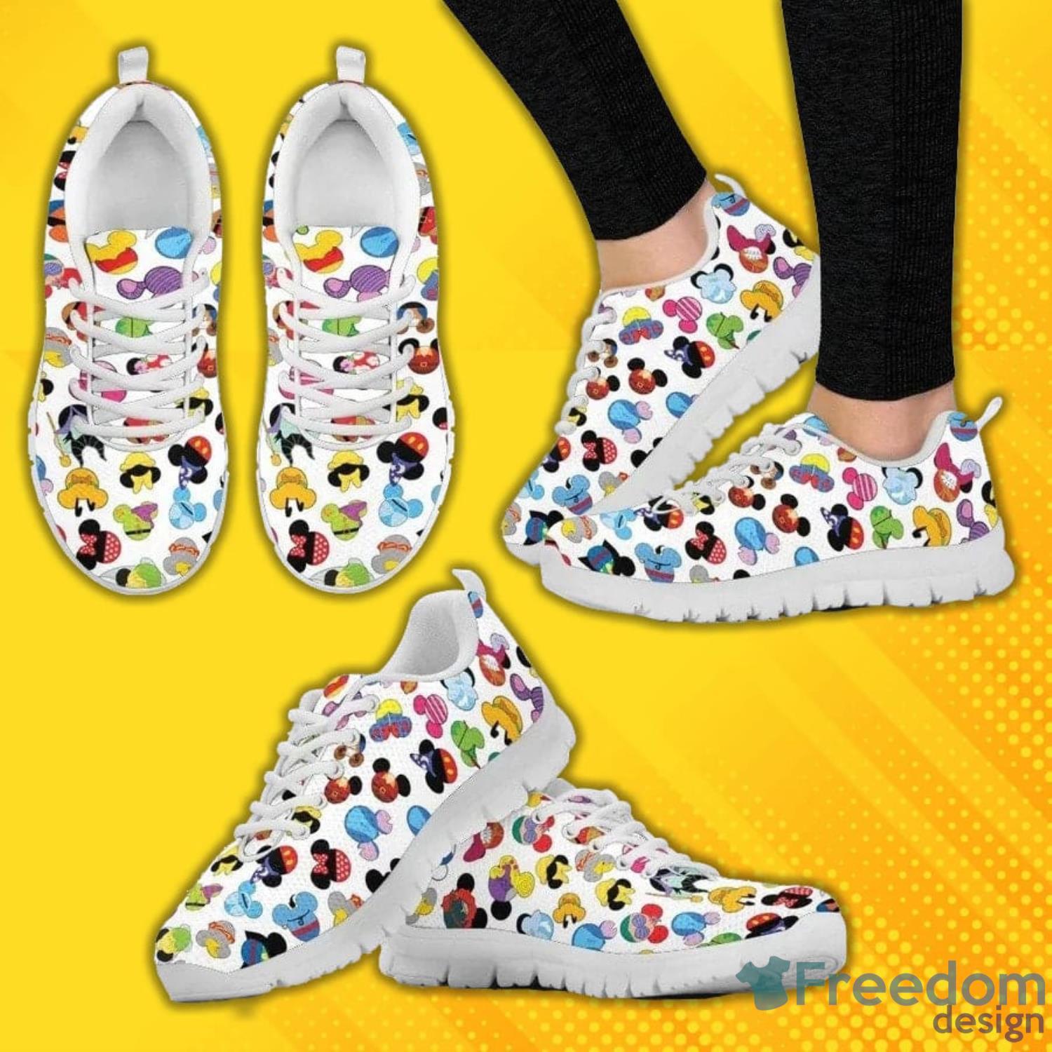 Mickey Head Icon Disney Sneakers Men Women image Mickey Head Icon Disney Sneakers Men Women Product Photo 2