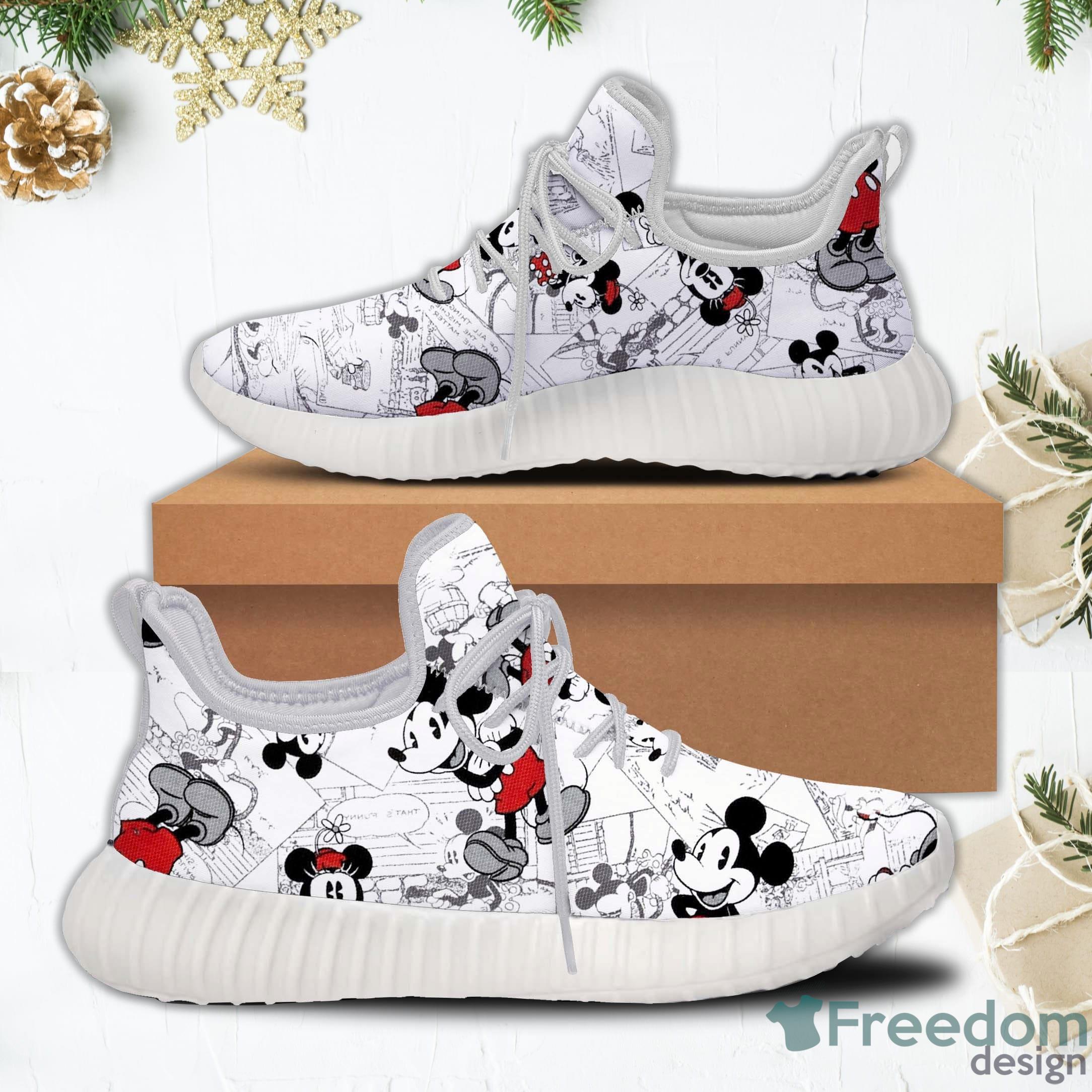 Mickey Mouse Comic Disney Cartoon Sneakers Reze Shoes For Men And