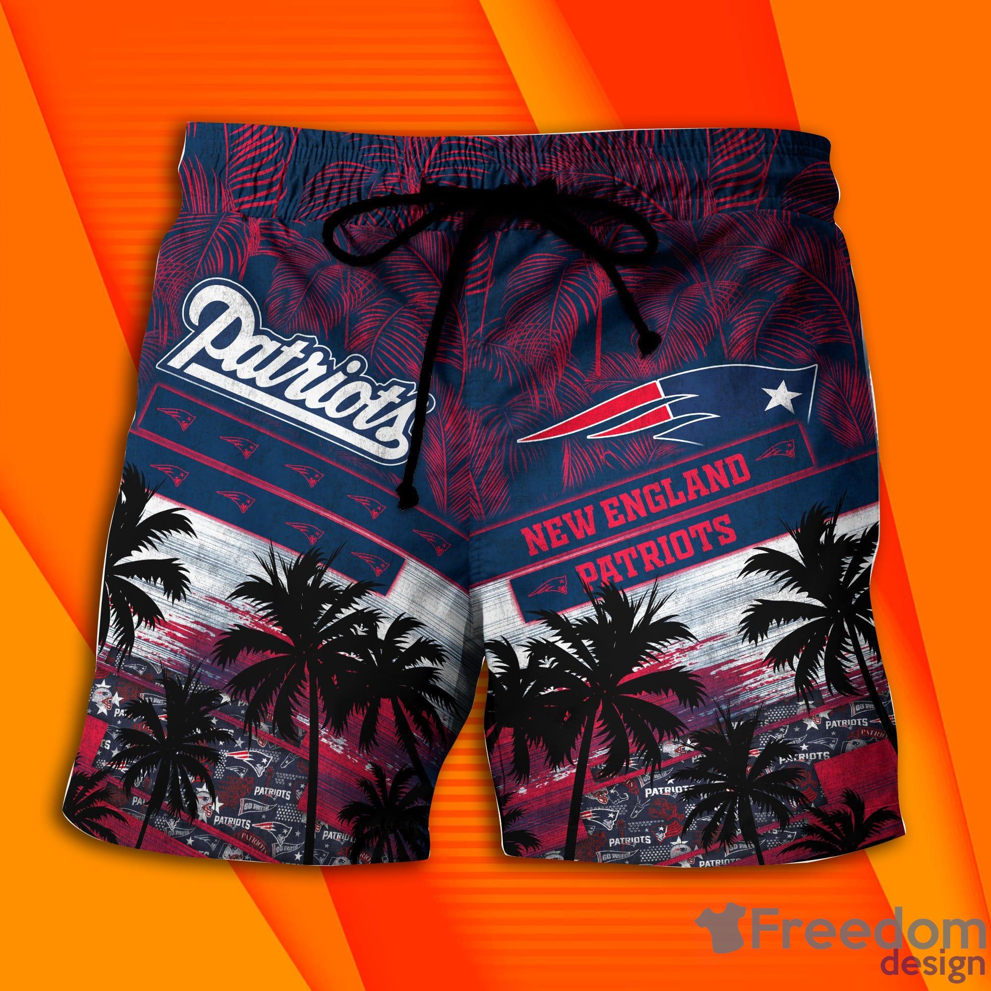 New England Patriots NFL And Tropical Combo Summer Hawaiian Shirt And Pants  - Freedomdesign