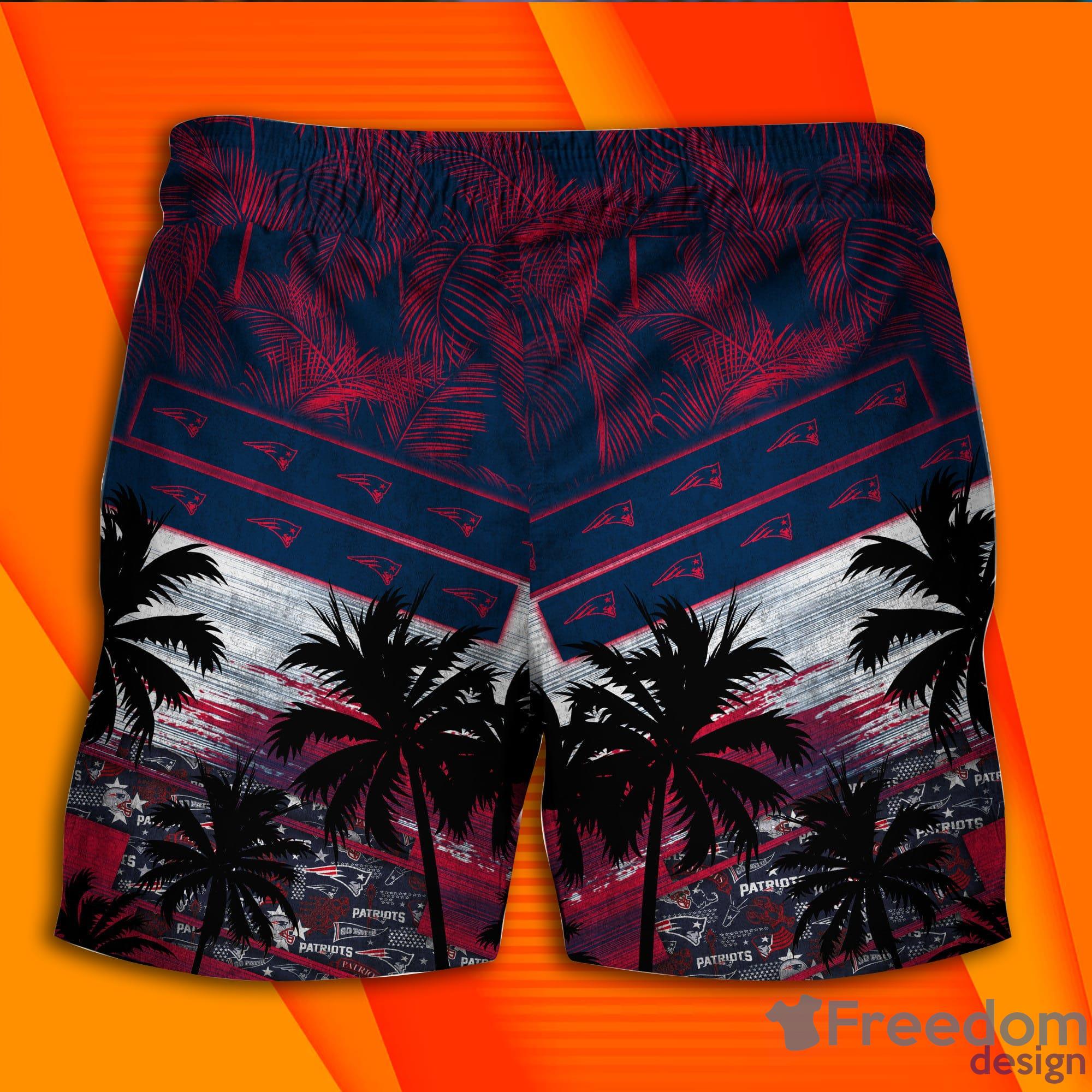 New England Patriots NFL And Tropical Combo Summer Hawaiian Shirt And Pants  - Freedomdesign