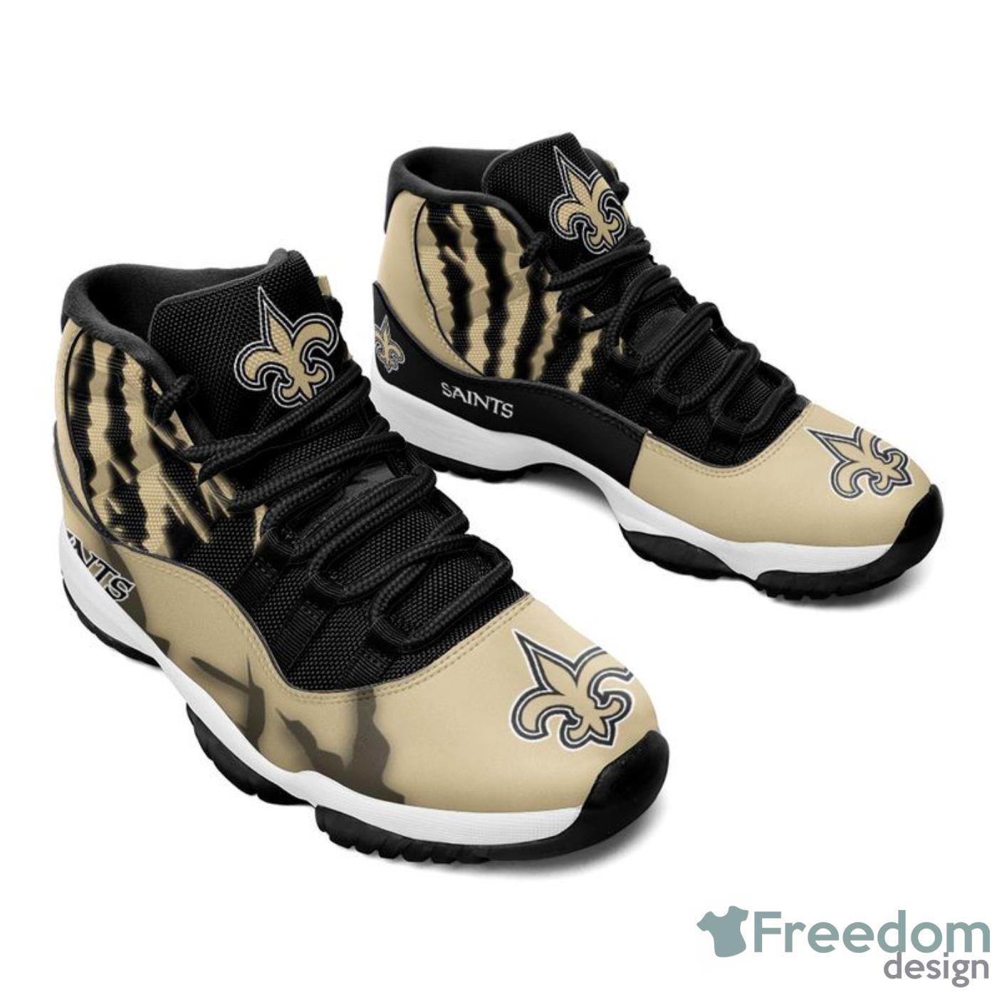 New Orleans Saints Pattern Galaxy Style Sneaker Air Jordan 11