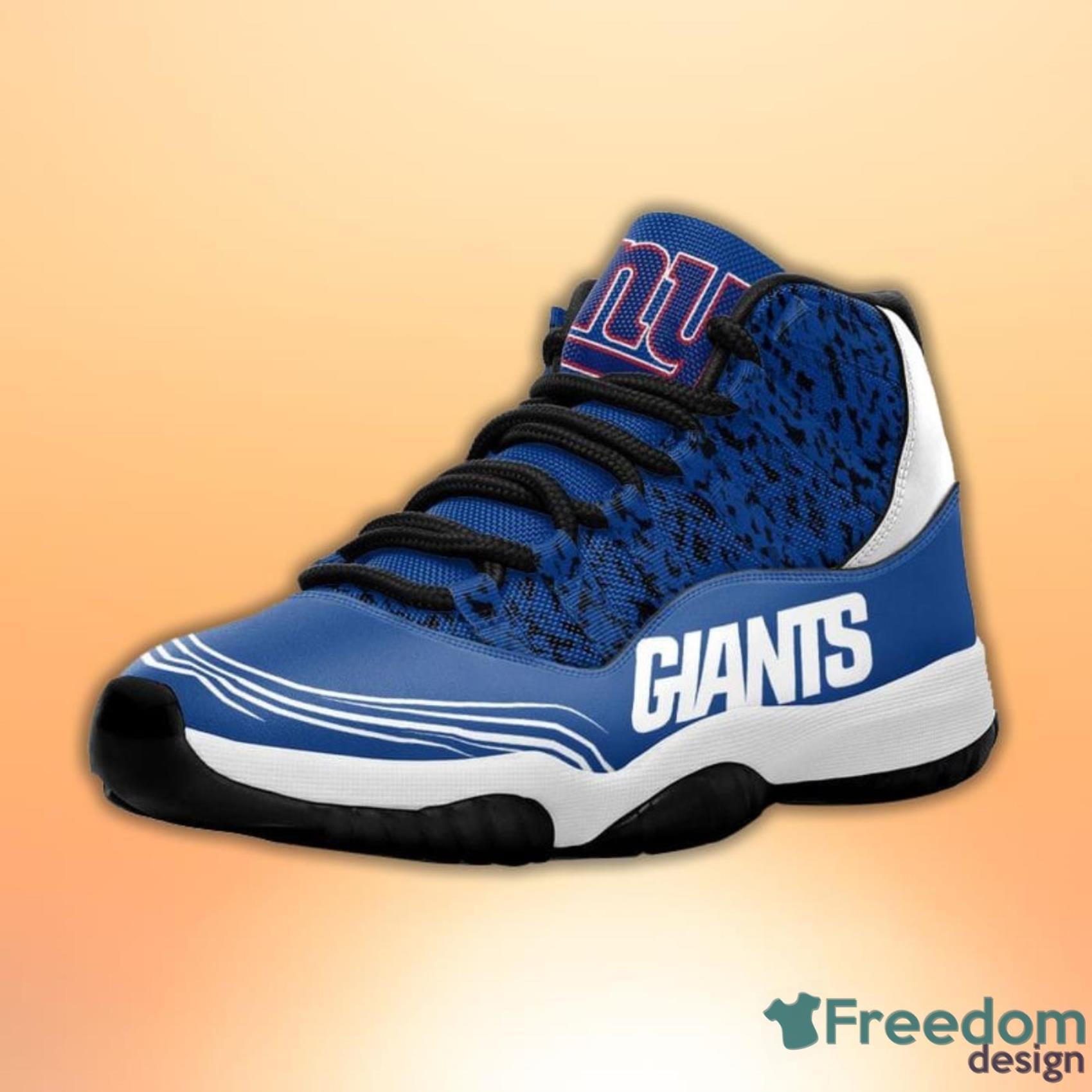 New York Giants Football Team Air Jordan 13 Shoes - Freedomdesign