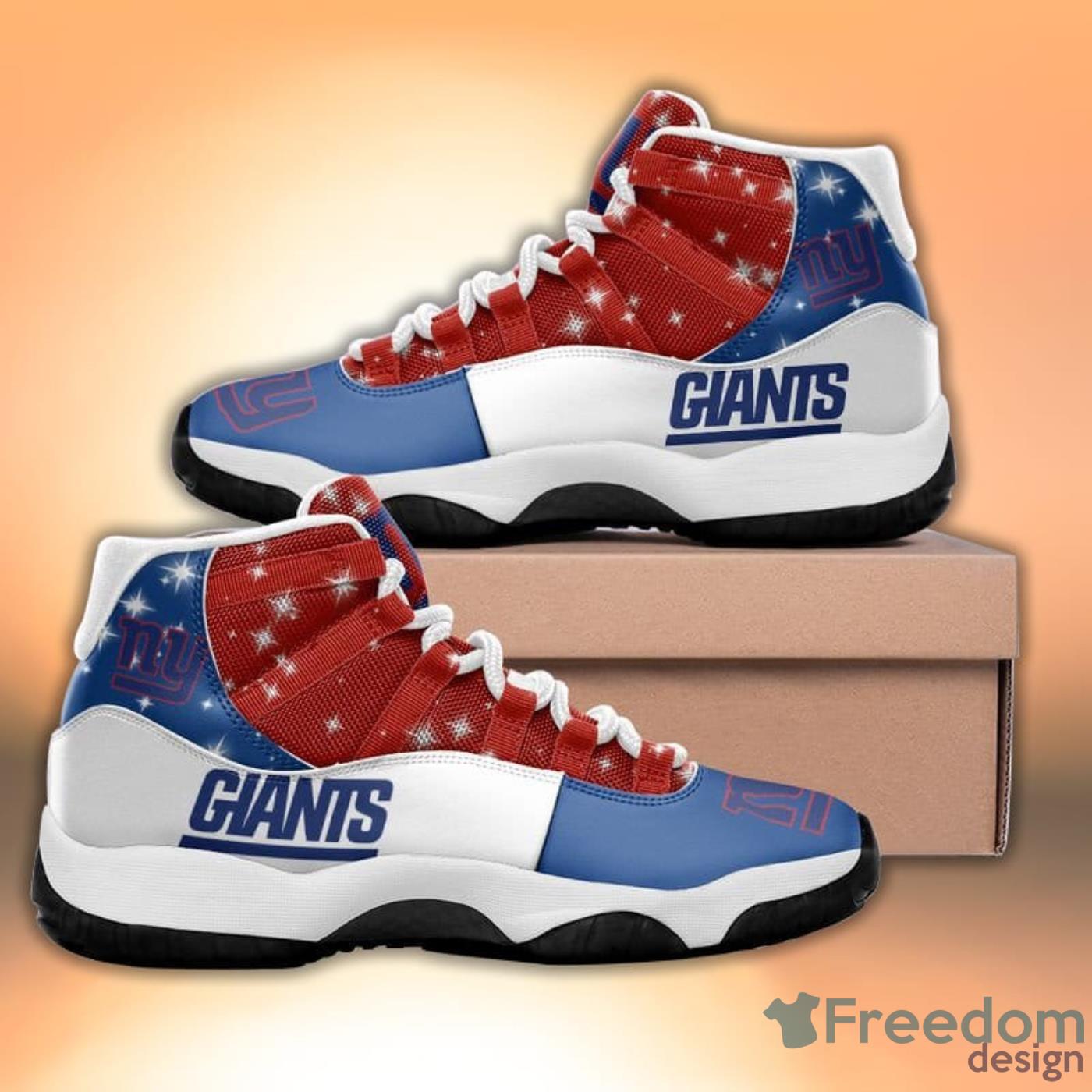 New York Giants Pattern Galaxy Style Sneaker Air Jordan 11 Shoes -  Freedomdesign