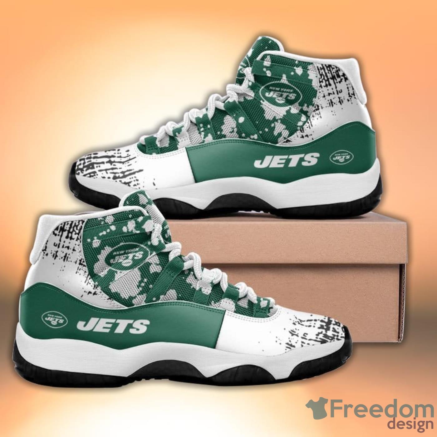 New York Jets Pattern Galaxy Style Sneaker Air Jordan 11 Shoes -  Freedomdesign