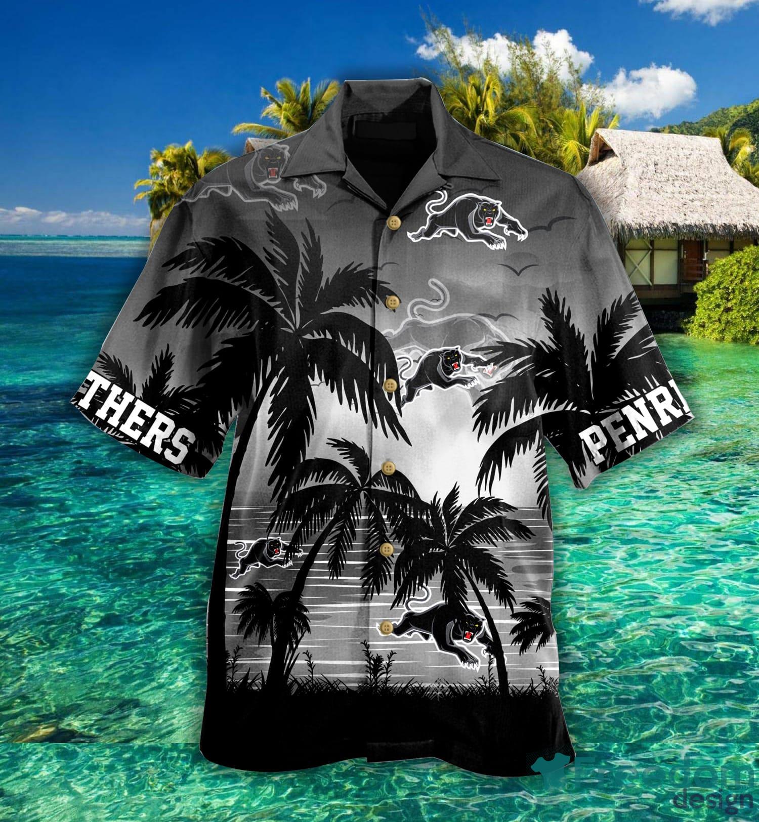 Penrith Panthers Sunset Hawaiian Shirt For Fans - Freedomdesign