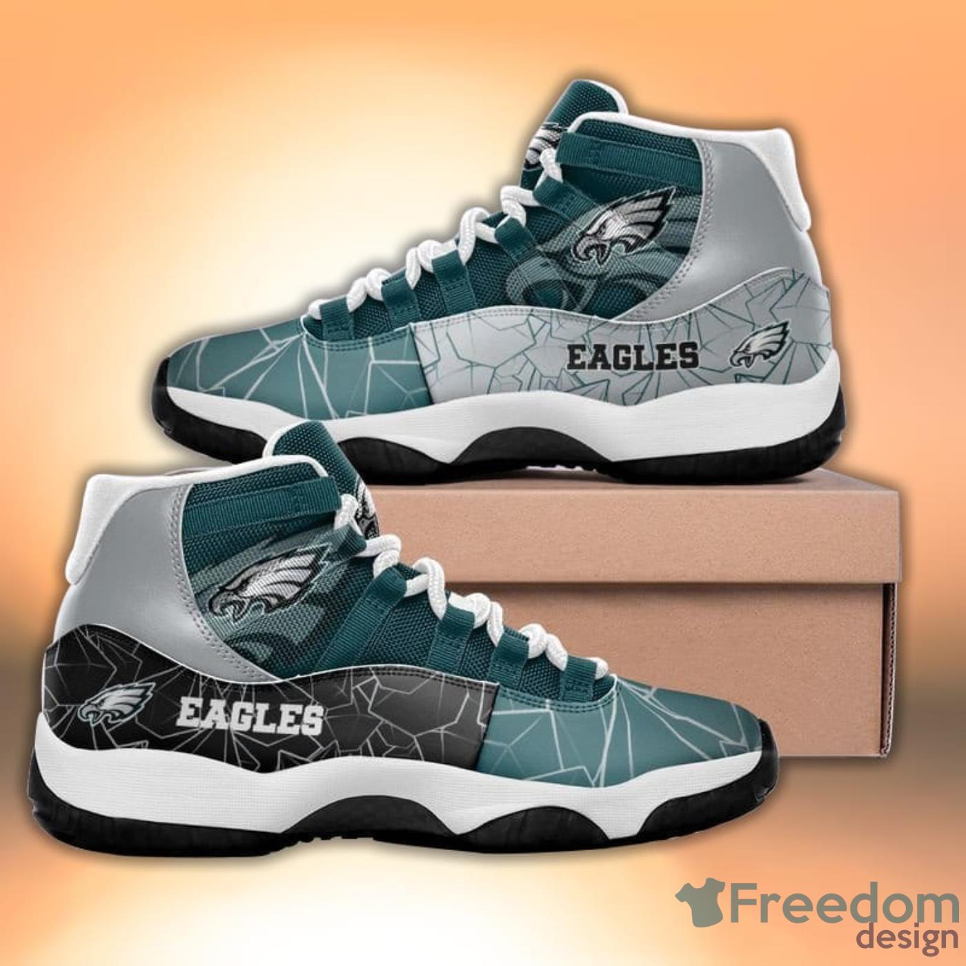 Philadelphia Eagles Diamond Pattern Style Sneaker Air Jordan 11 Shoes -  Freedomdesign