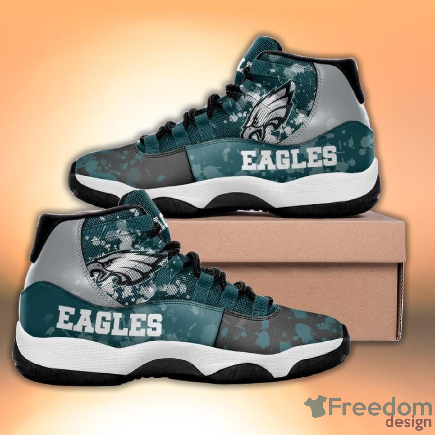 Philadelphia Eagles Team Sneaker Air Jordan 13 Shoes - Freedomdesign