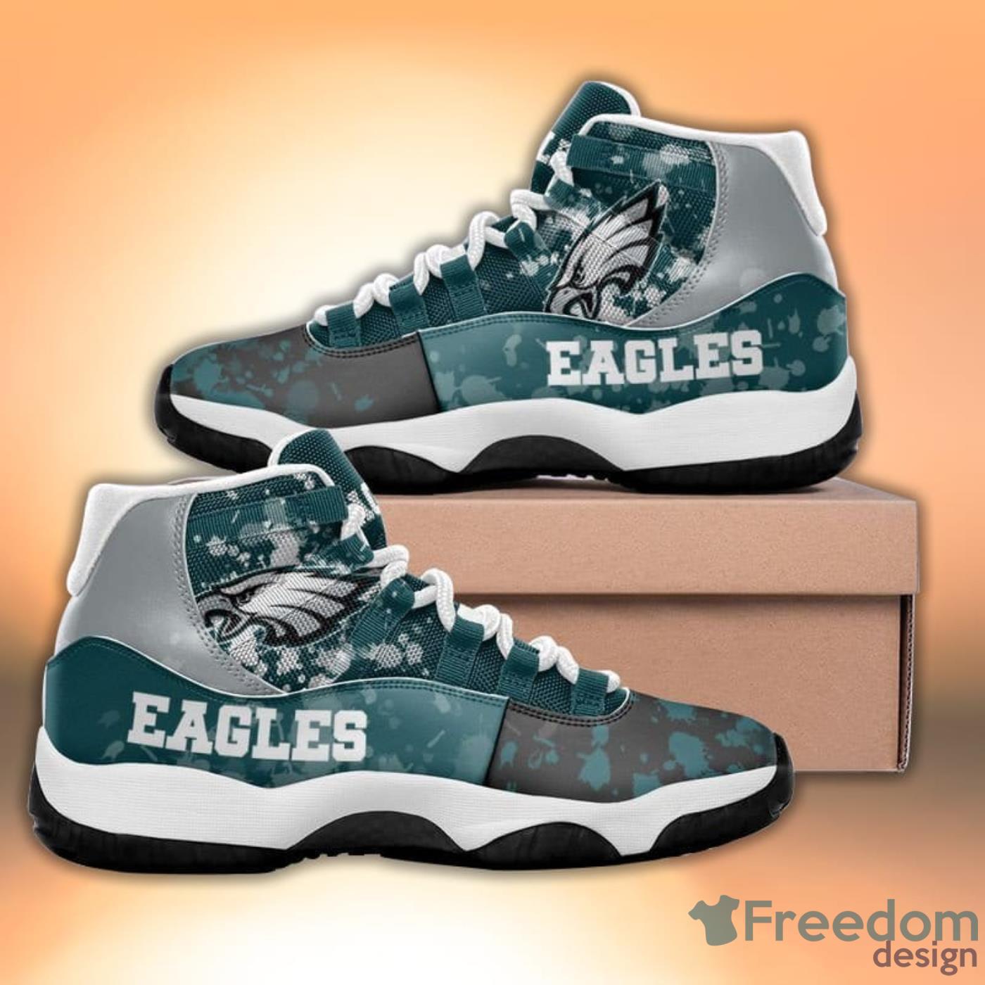 Philadelphia Eagles NFL Logo All over Print Air Jordan 11 Shoes