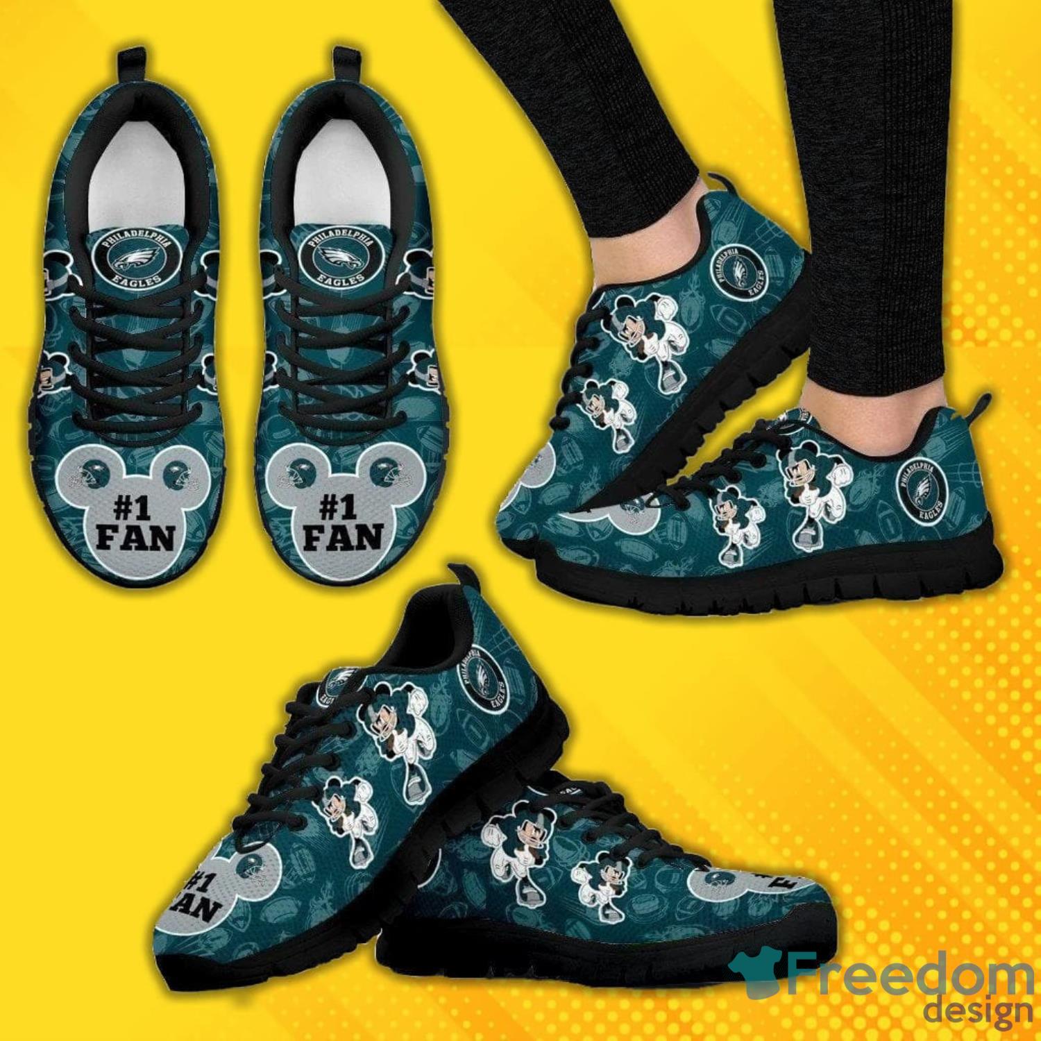 Philadelphia Eagles Sneakers Shoes For Fans - Freedomdesign