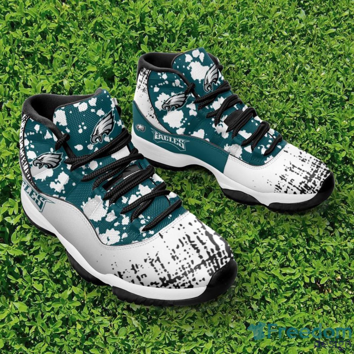 Philadelphia Eagles Gradient Pattern Style Sneaker Air Jordan 11 Shoes