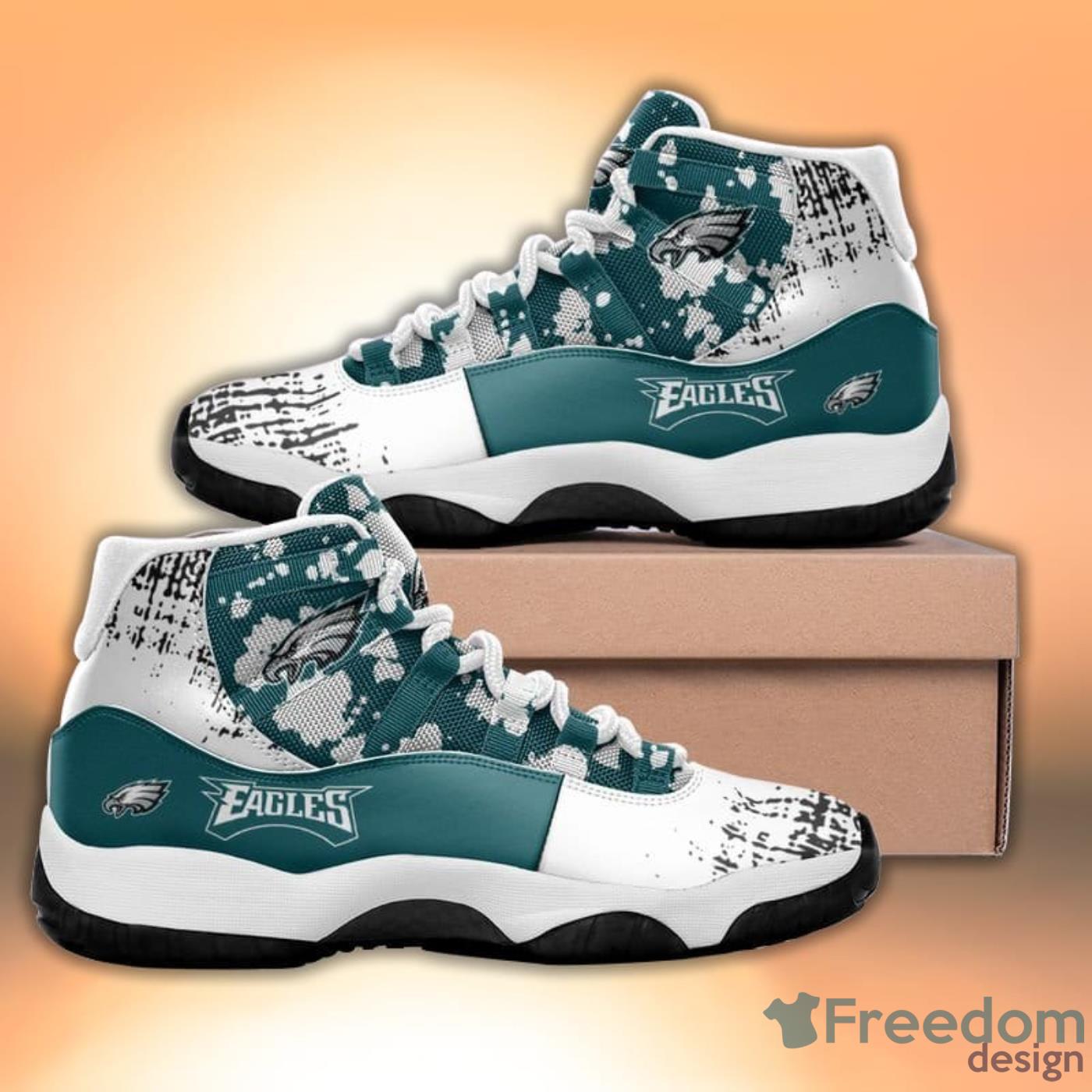 Philadelphia Eagles Pattern Triangle Style Sneaker Air Jordan 11