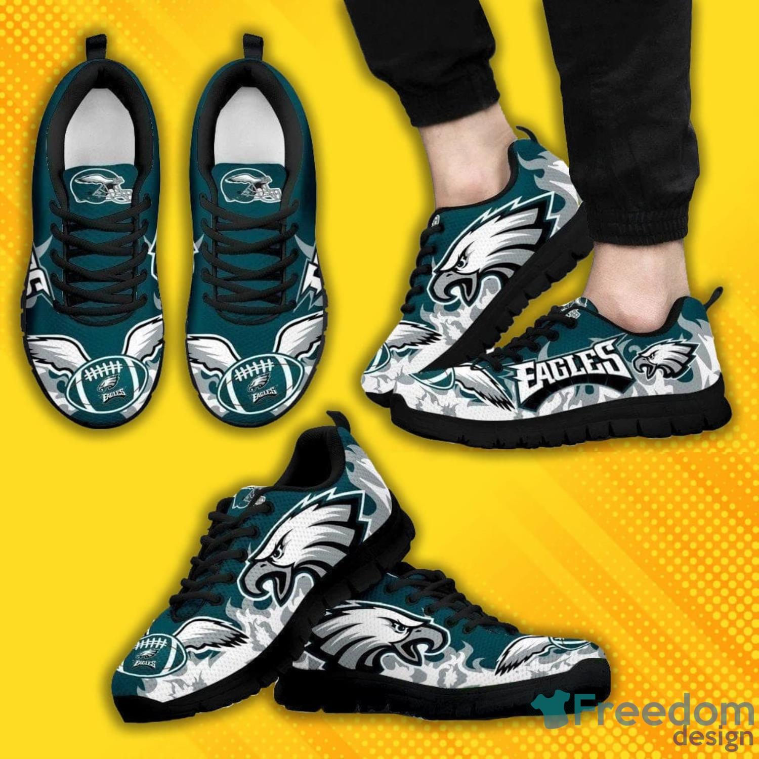 Philadelphia Eagles Sneakers Shoes For Fans - Freedomdesign
