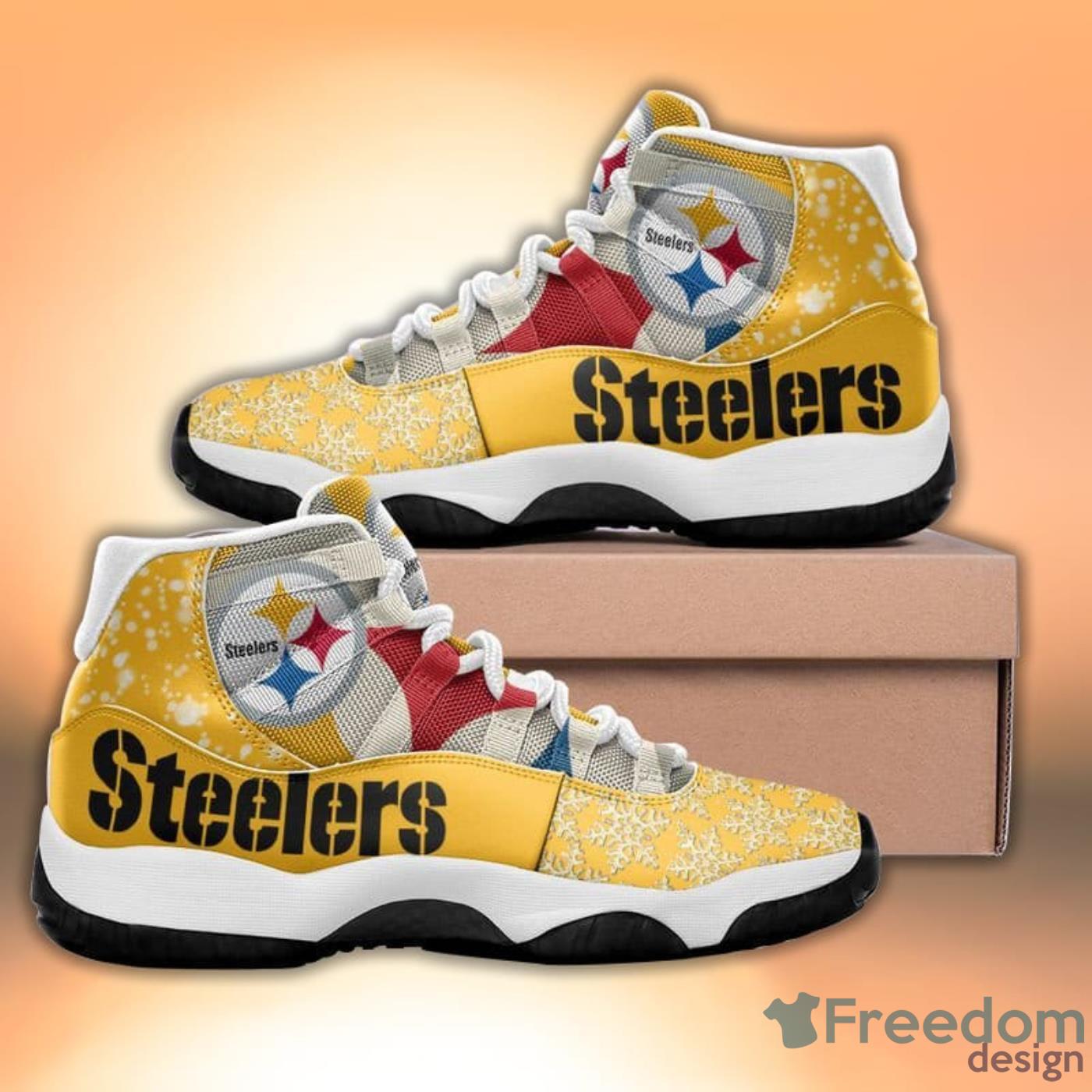 Pittsburgh Steelers Fans Christmas Style Sneaker Air Jordan