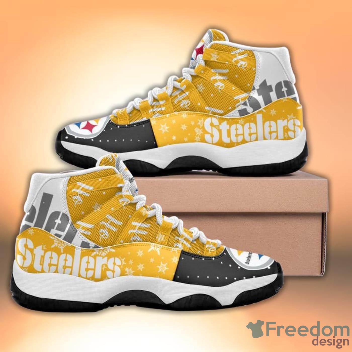 Pittsburgh Steelers Pattern Texture Style Sneaker Air Jordan 11 Shoes