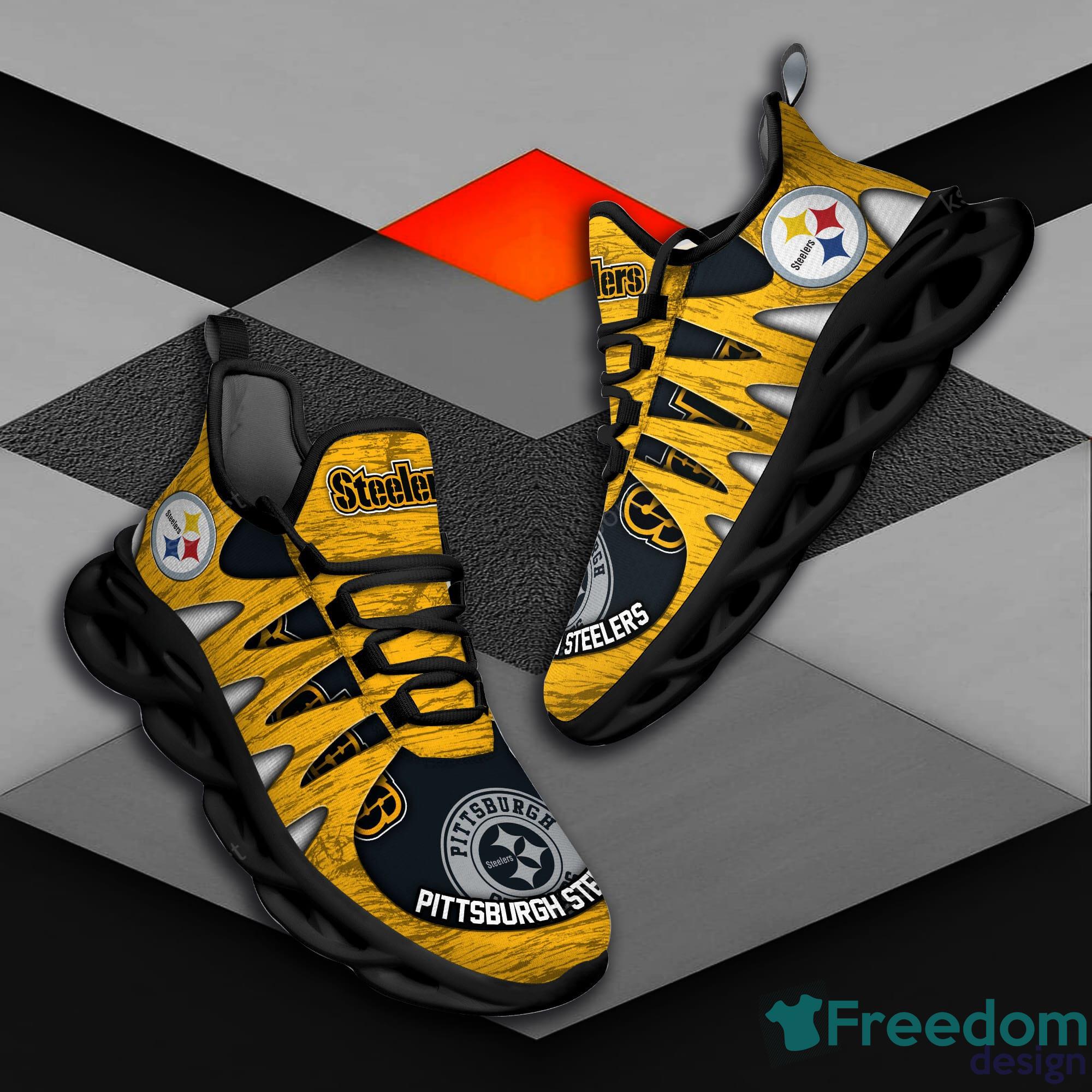 Pittsburgh Steelers Nfl Yellow Max Soul Sneakers Sport Shoes