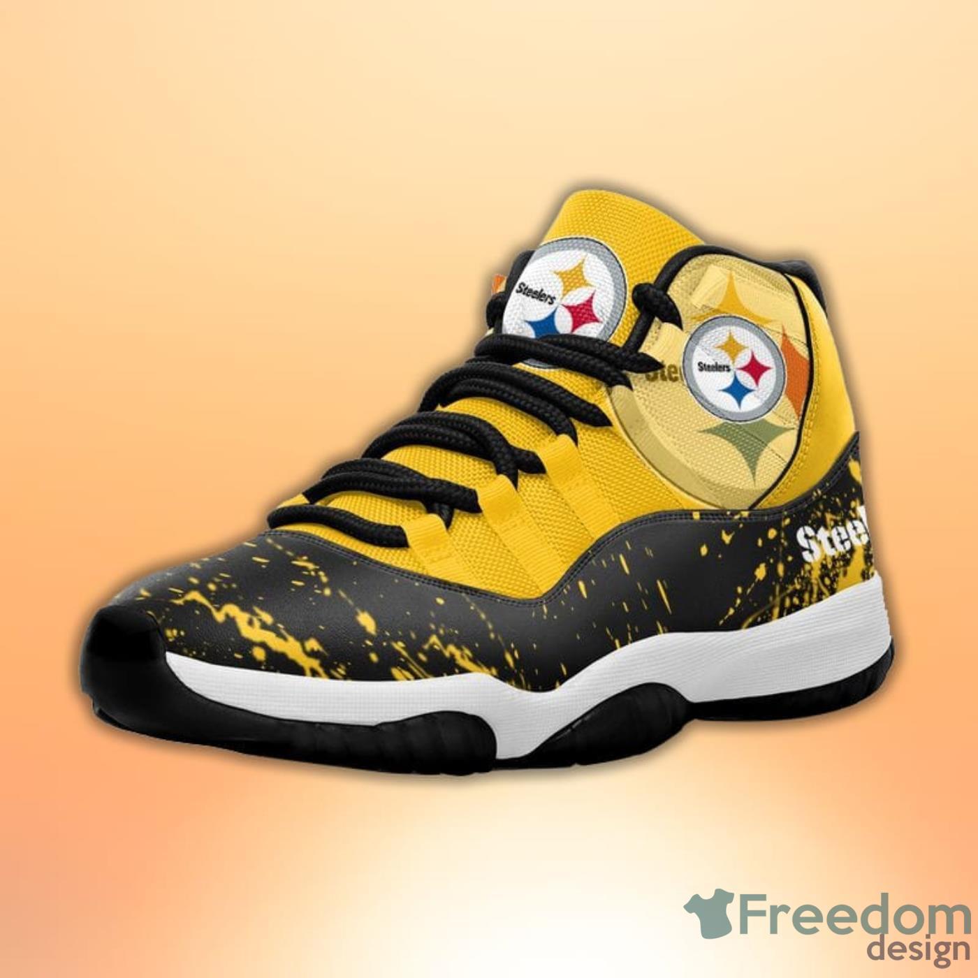 Pittsburgh Steelers form Air Jordan 11 Sneaker shoes - Jomagift