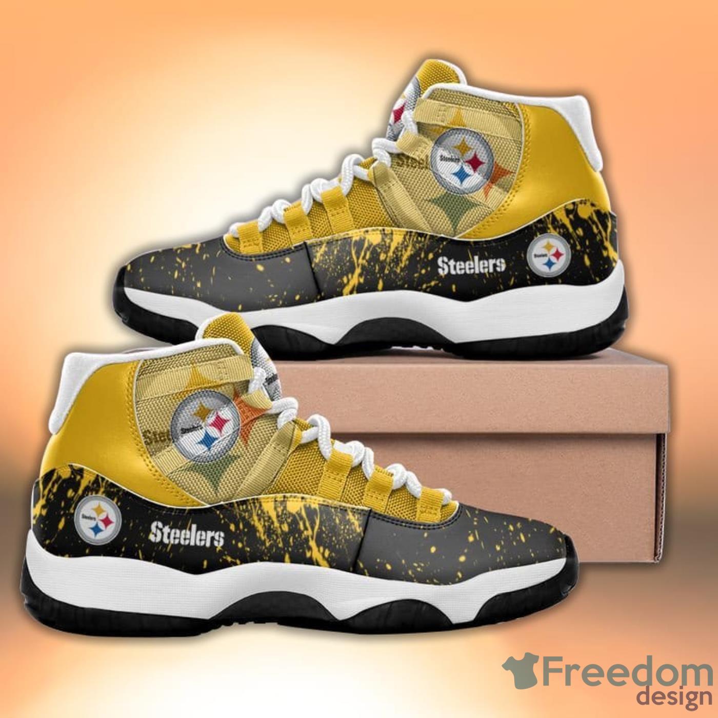 Pittsburgh Steelers form Air Jordan 11 Sneaker shoes - Jomagift