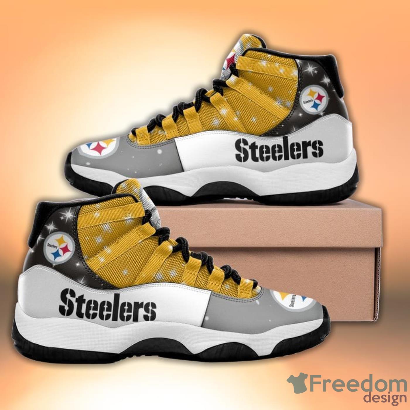 Pittsburgh Steelers Football Team Air Jordan 11 Sneakers For Men Women Fans  - Freedomdesign