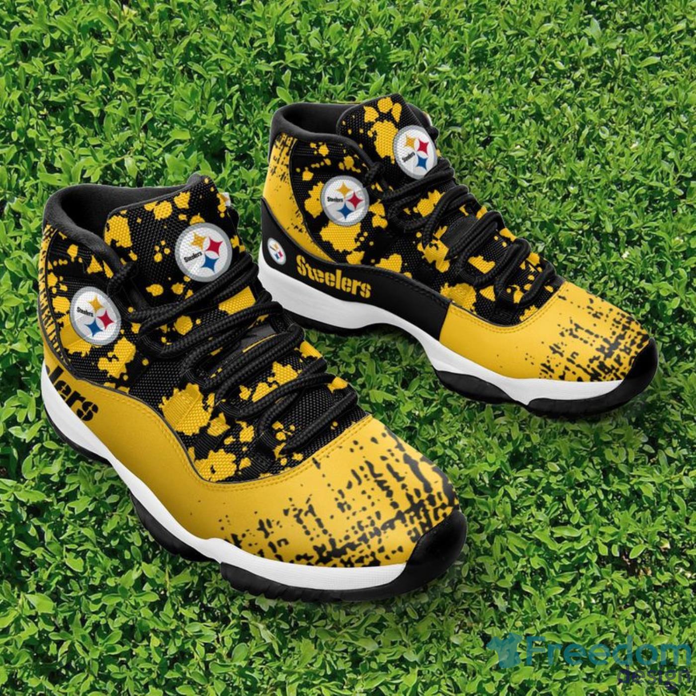 Pittsburgh Steelers Pattern Texture Style Sneaker Air Jordan 11