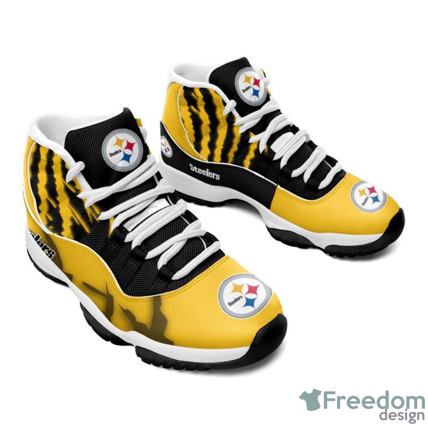 Pittsburgh Steelers Pattern Texture Style Sneaker Air Jordan 11 Shoes