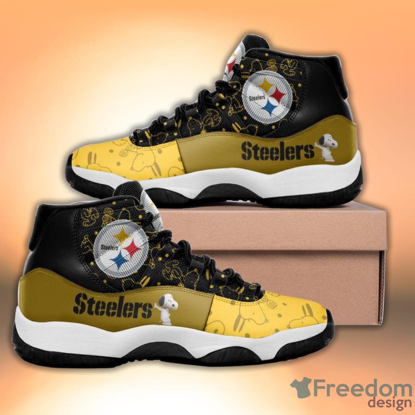 Pittsburgh Steelers Snoopy Pattern Style Sneaker Air Jordan 11