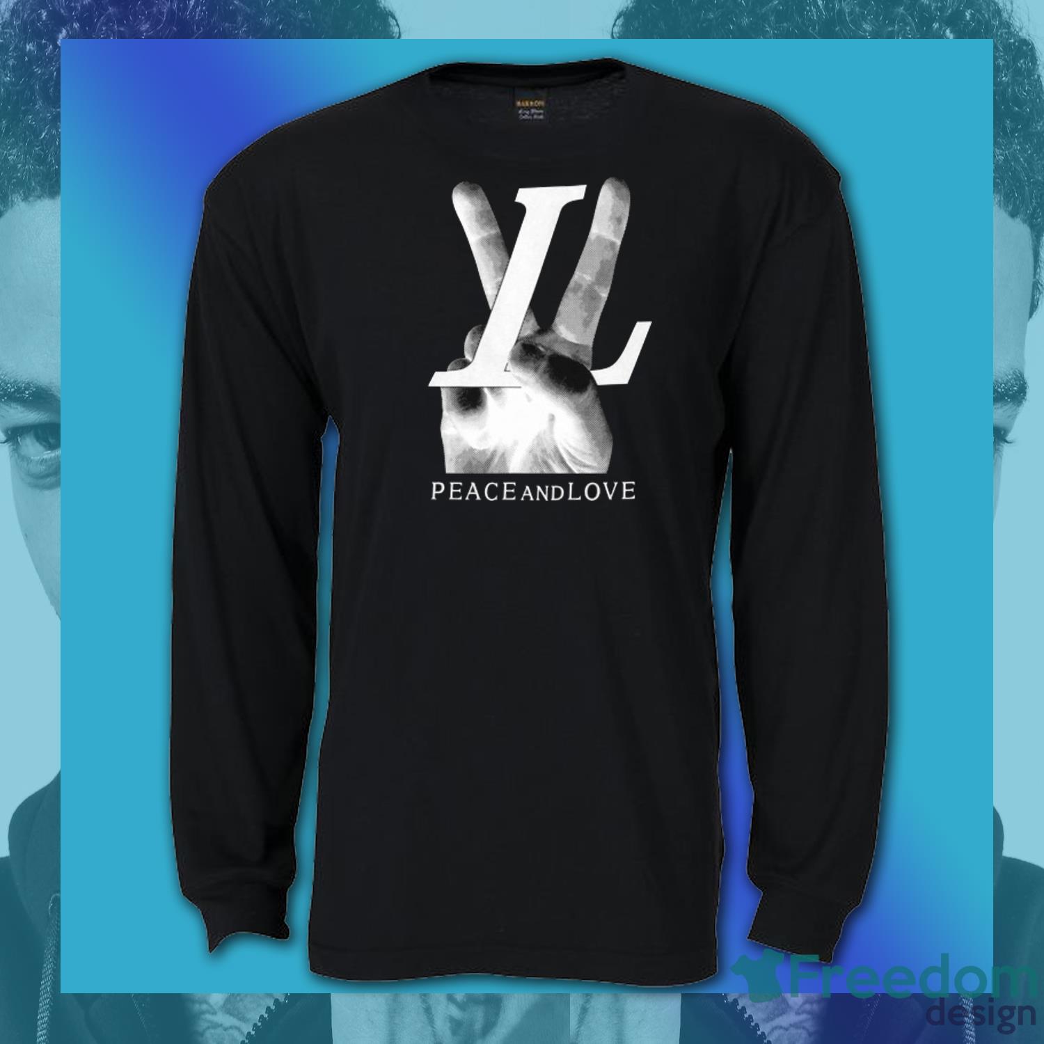 PnB Rock ft. Louis Vuitton 'Peace and Love' Shirt image PnB Rock ft. Louis Vuitton 'Peace and Love' Shirt