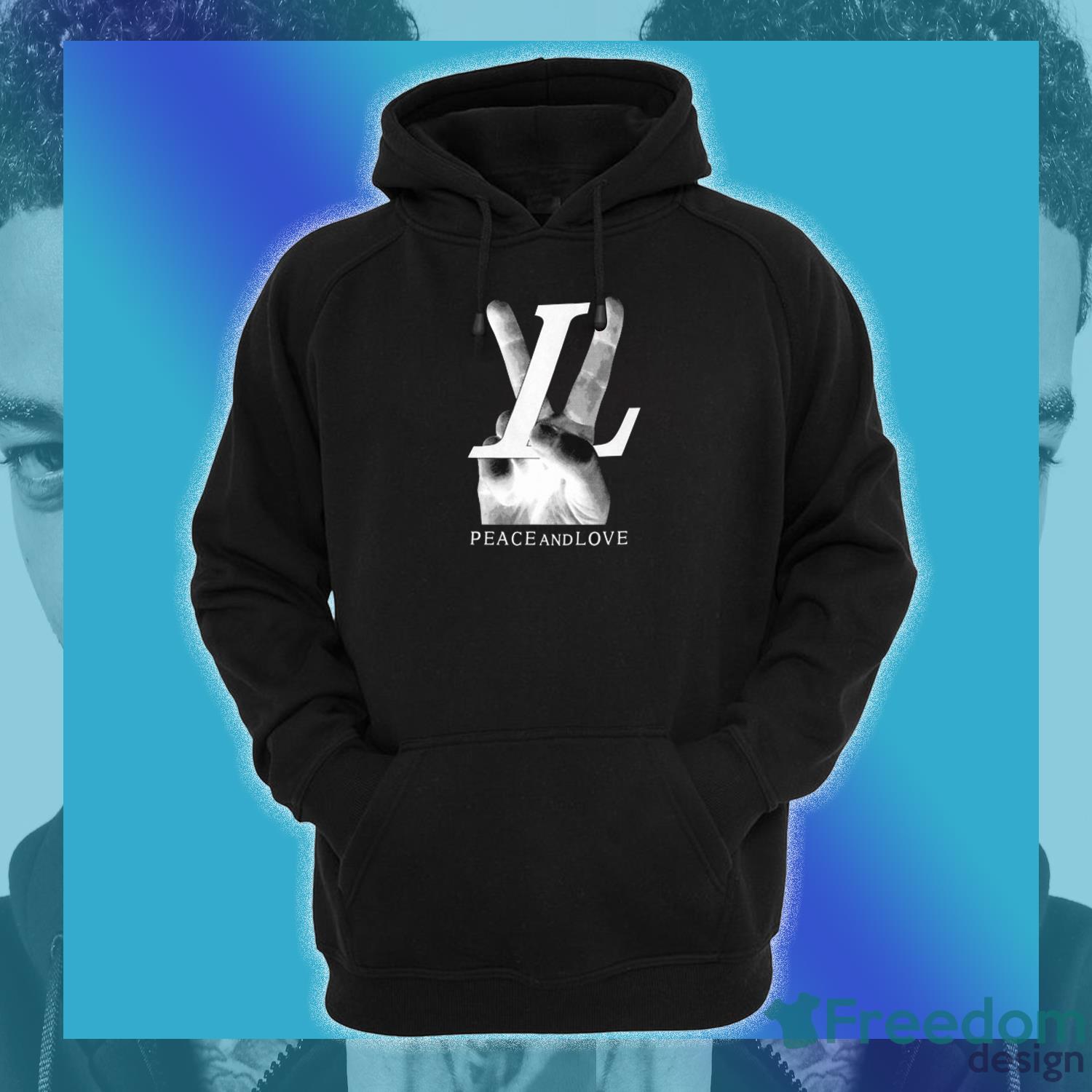 PnB Rock ft. Louis Vuitton Peace and Love Shirt Product Photo 5 PnB Rock ft. Louis Vuitton Peace and Love Shirt Product Photo 5