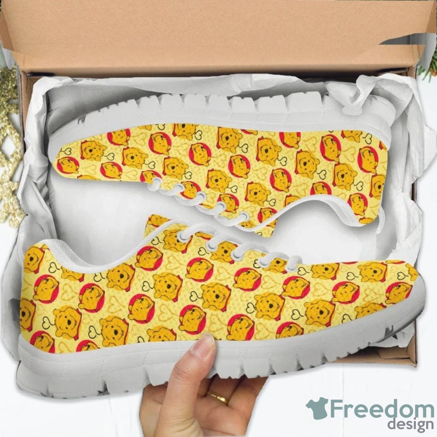 Pooh Patterns Disney Disney Cartoon Lover Sneakers Product Photo 1