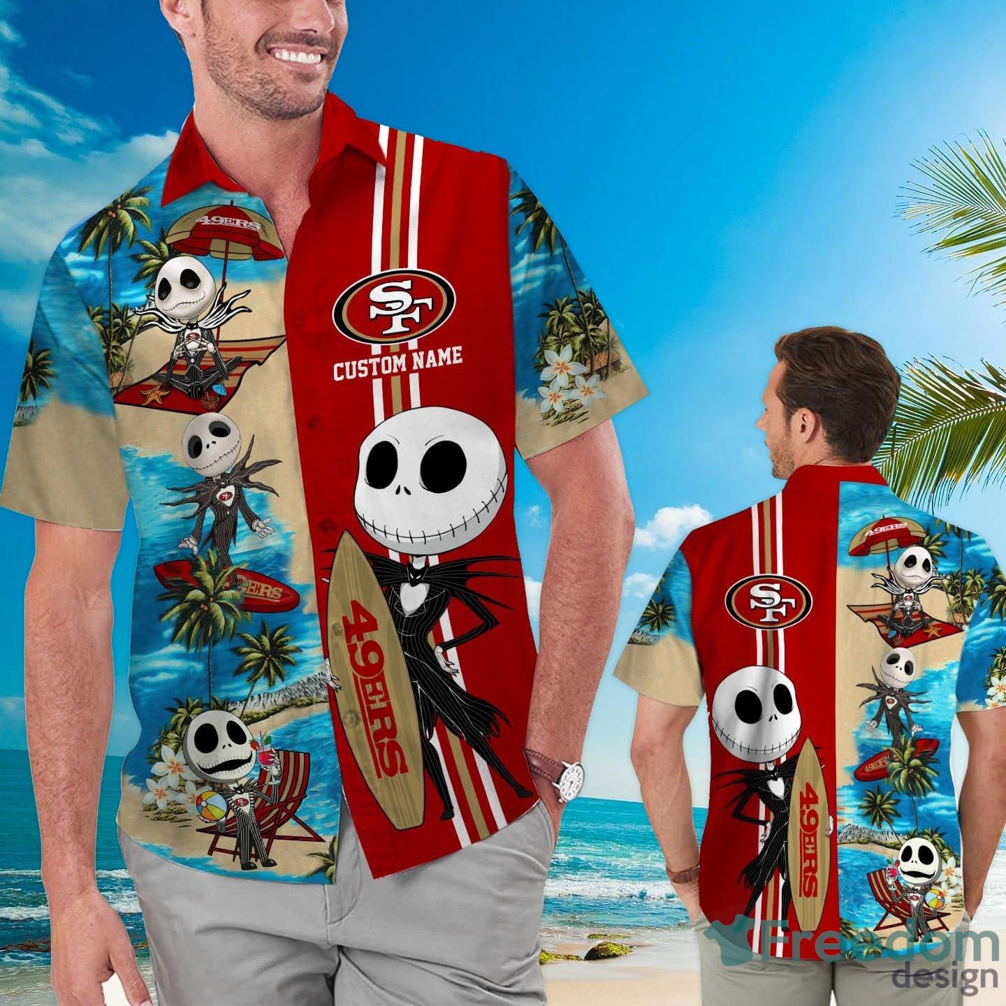 49ers Hawaiian Shirt Mickey Surfing San Francisco 49ers Gift