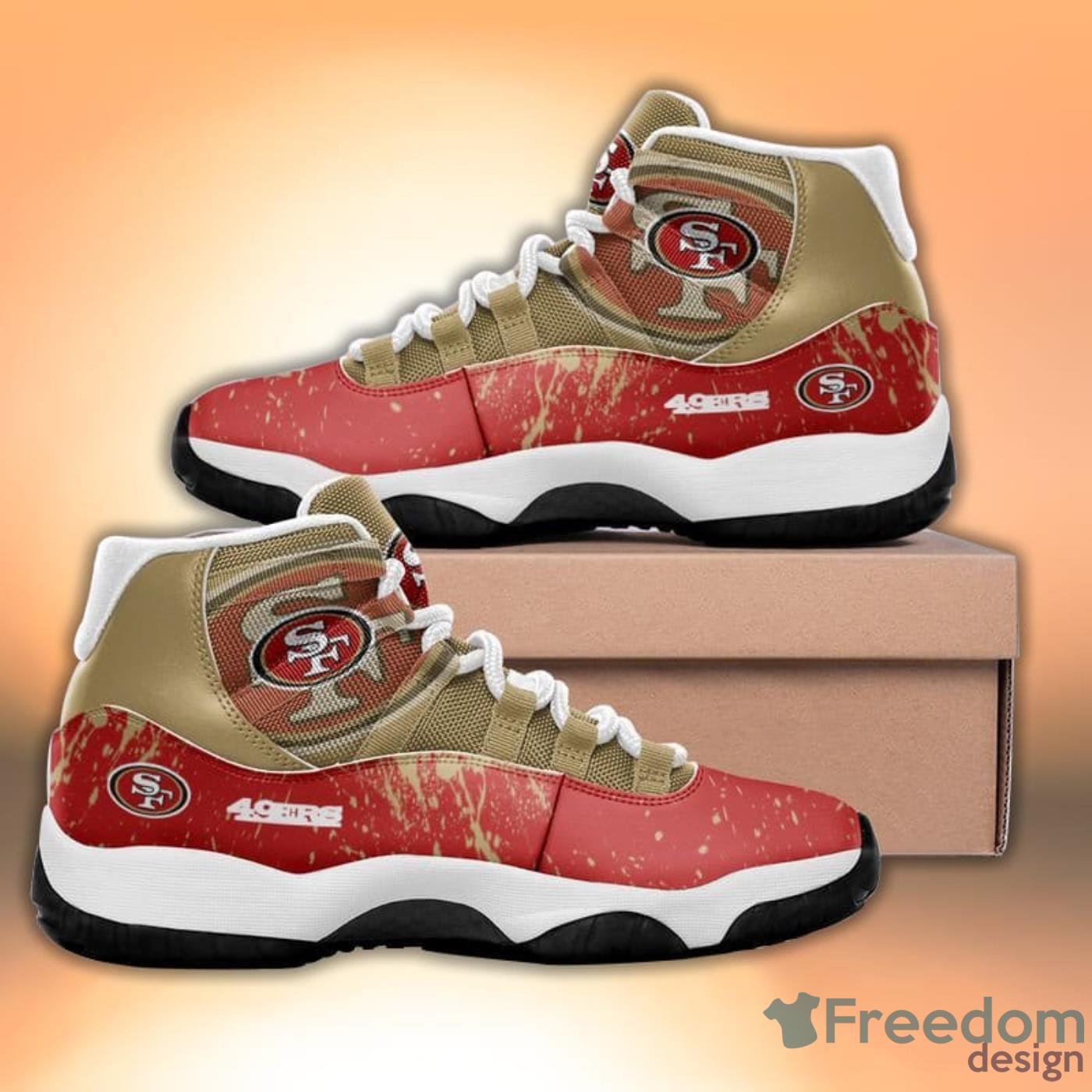 San Francisco 49ers Paint Flakes Pattern Style Sneaker Air Jordan