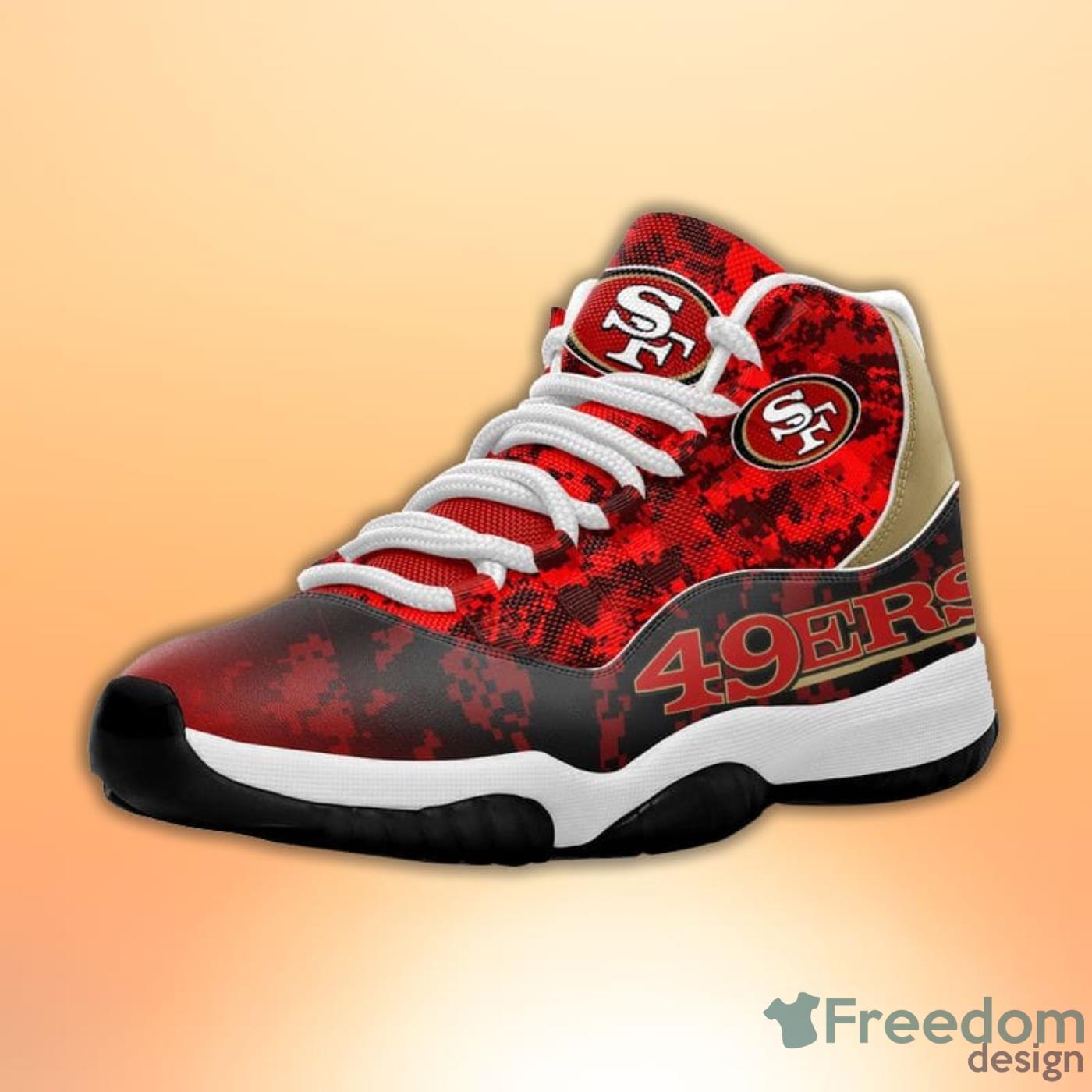 Pro Shop Camo Logo San Francisco 49ers Jordan Sneakers – Vota Color