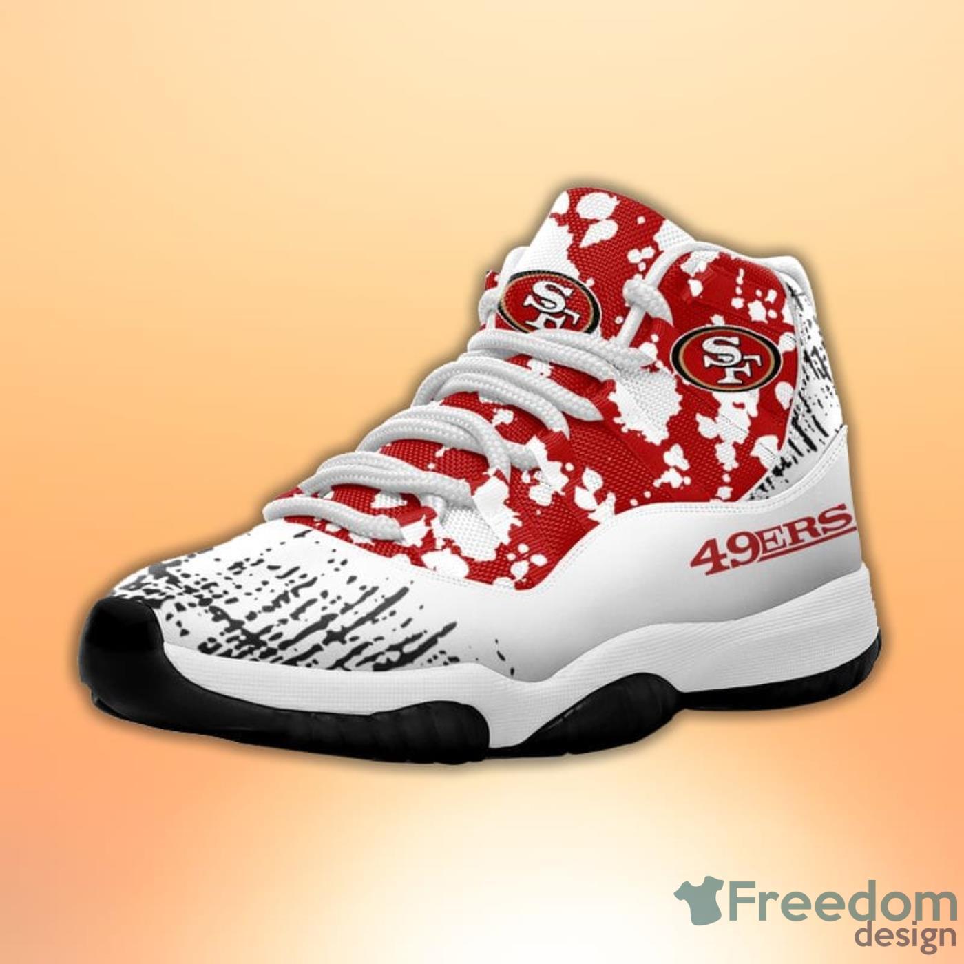 San Francisco 49ers Pattern Texture Style Sneaker Air Jordan 11 11 Shoes Product Photo 2 San Francisco 49ers Pattern Texture Style Sneaker Air Jordan 11 11 Shoes Product Photo 2