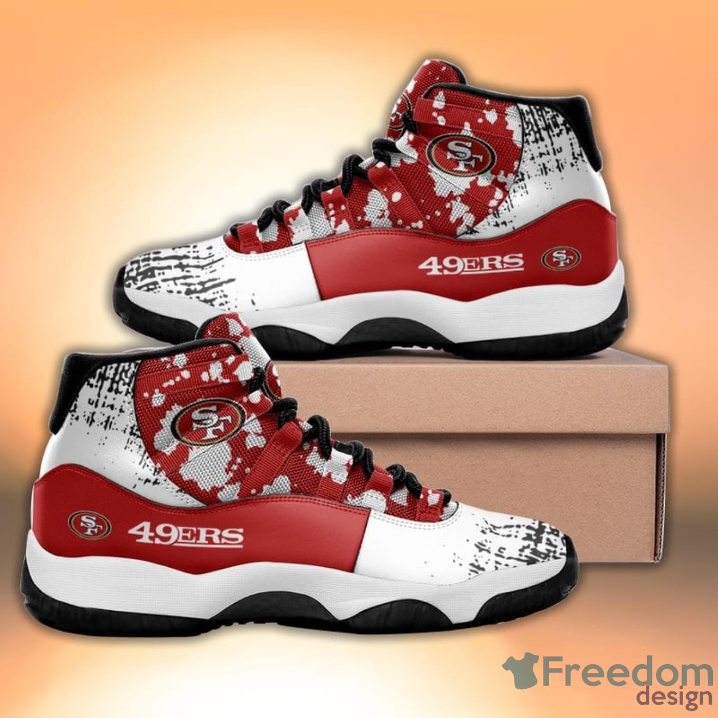San Francisco 49ers Pattern Texture Style Sneaker Air Jordan 11 11 Shoes image San Francisco 49ers Pattern Texture Style Sneaker Air Jordan 11 11 Shoes Product Photo 3