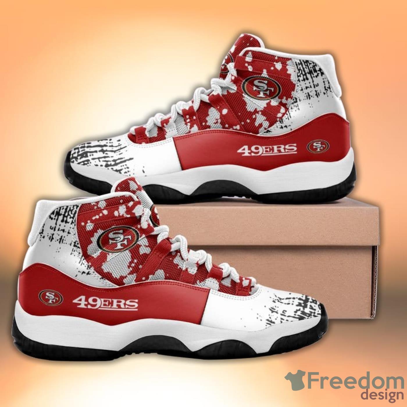 San Francisco 49ers Pattern Texture Style Sneaker Air Jordan 11 11 Shoes Product Photo 1 San Francisco 49ers Pattern Texture Style Sneaker Air Jordan 11 11 Shoes Product Photo 1
