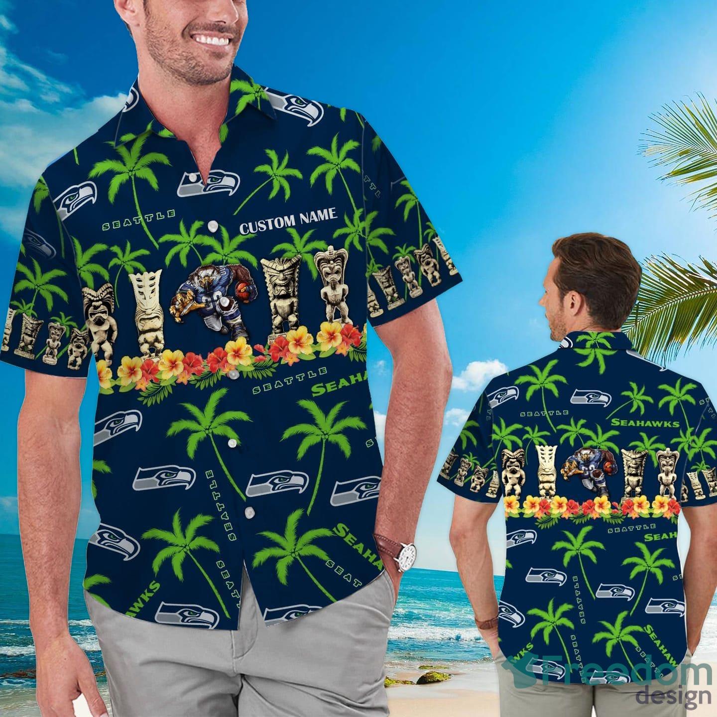 Philadelphia Eagles Custom Name Shells Starfish Hawaiian Shirt